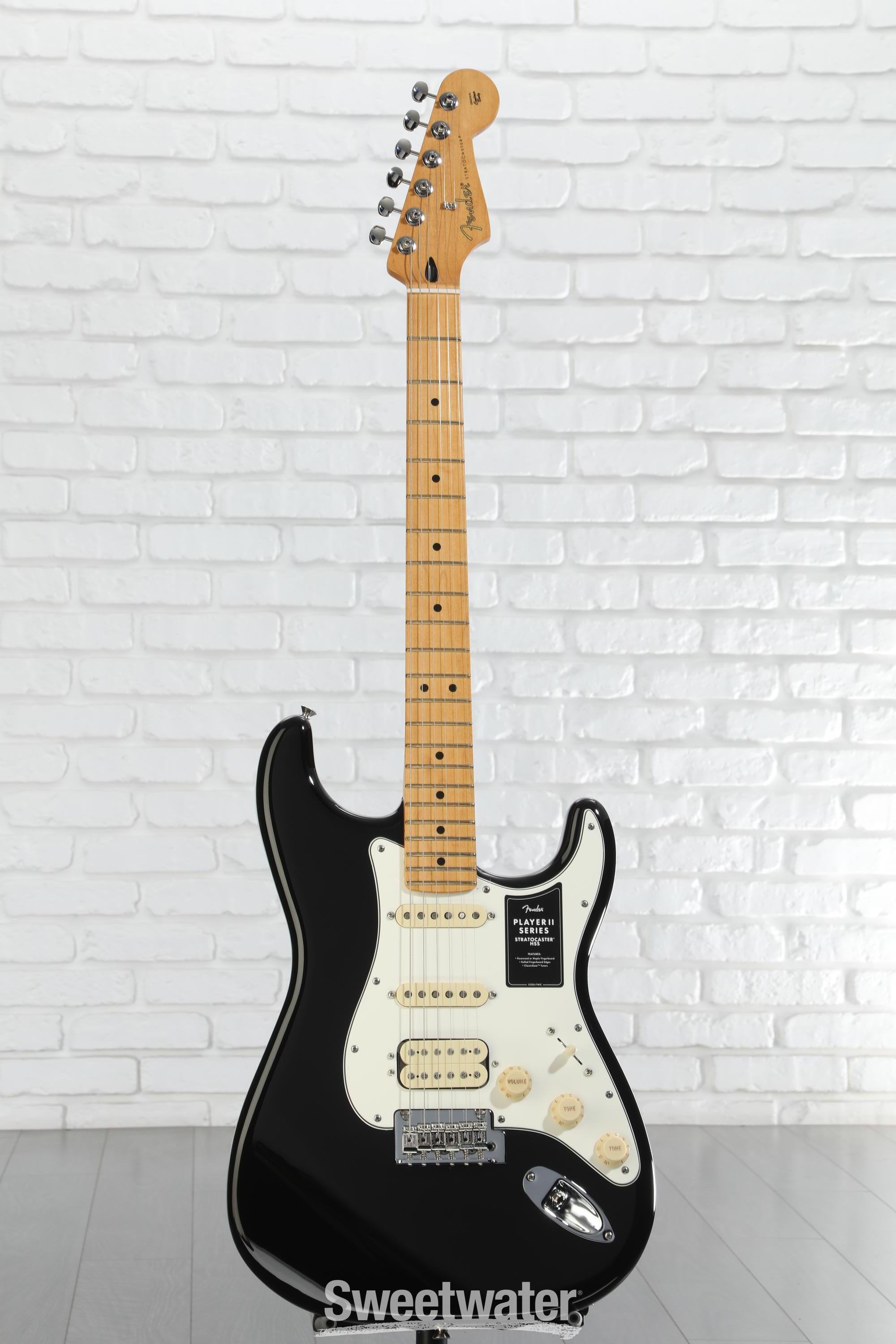 Fender Player II Stratocaster HSS Electric Guitar - Black