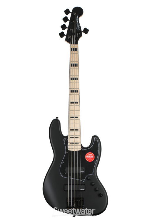 Squier Contemporary Active Jazz Bass V HH - Satin Black 