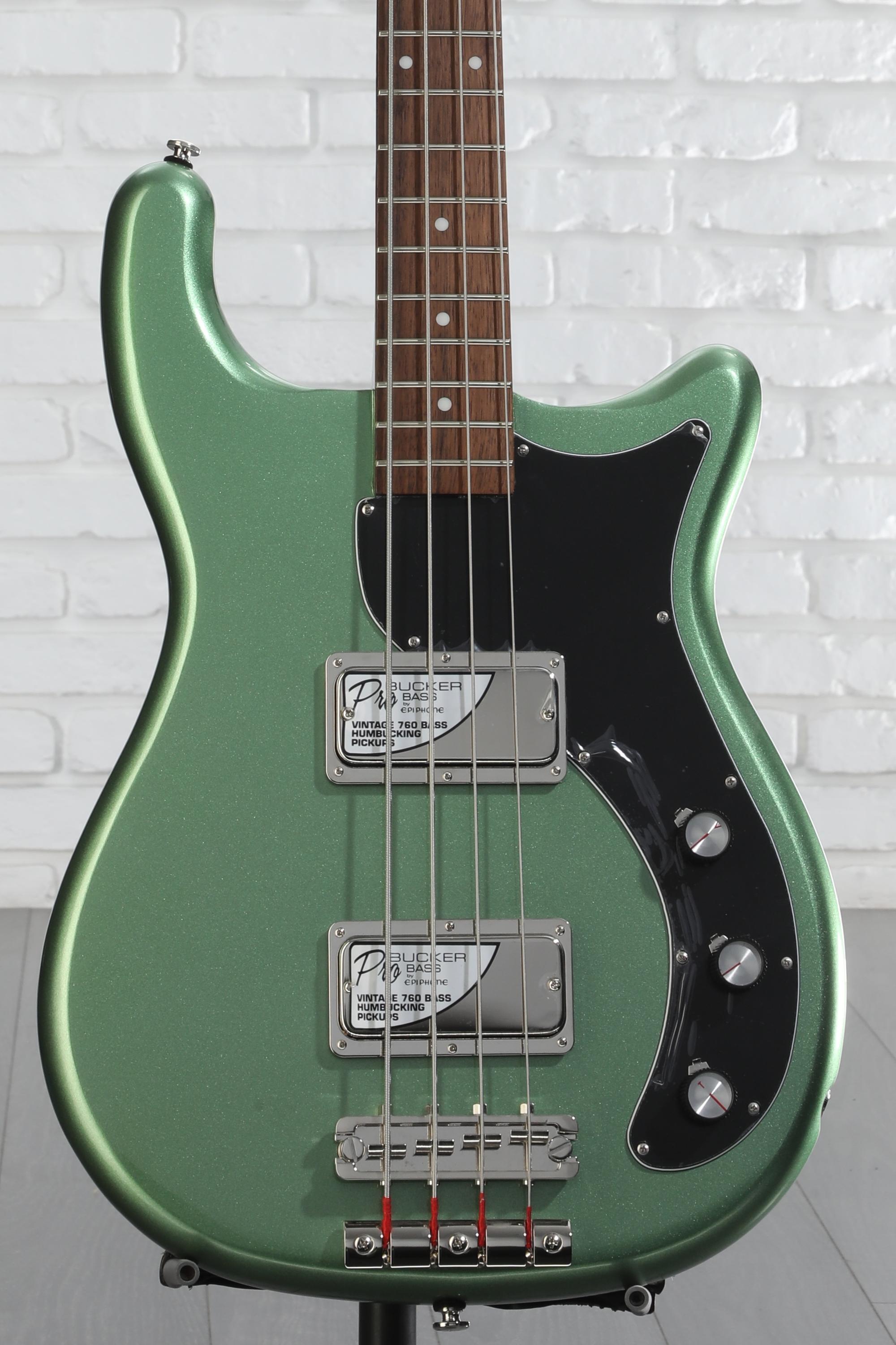 Epiphone Embassy Bassエレキベース グリーン Epiphone Embassy Bass Guitar Wanderlust Green Metallic