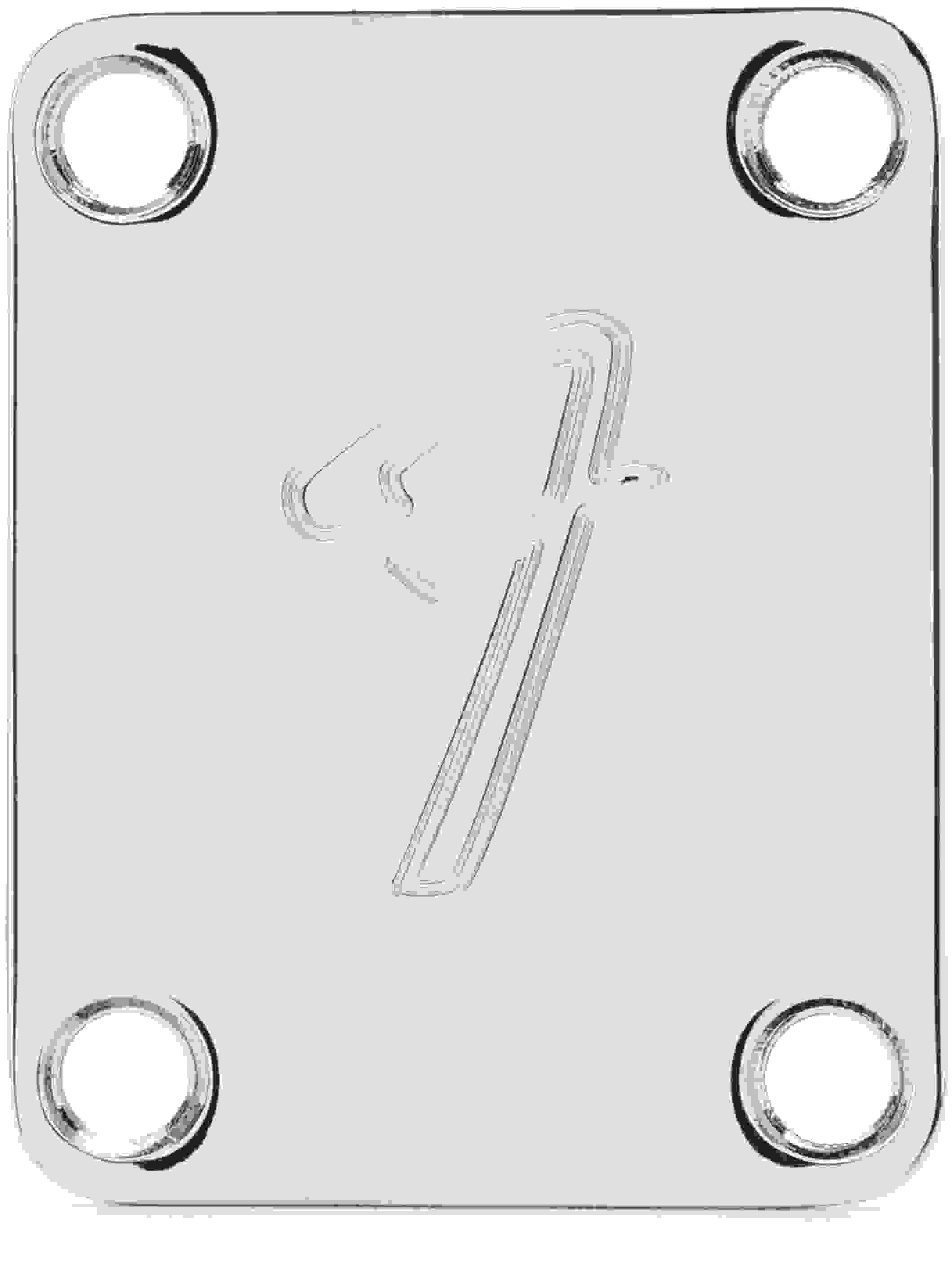 Fender 4-bolt '70's Vintage-Style Neck Plate - 'F' Logo