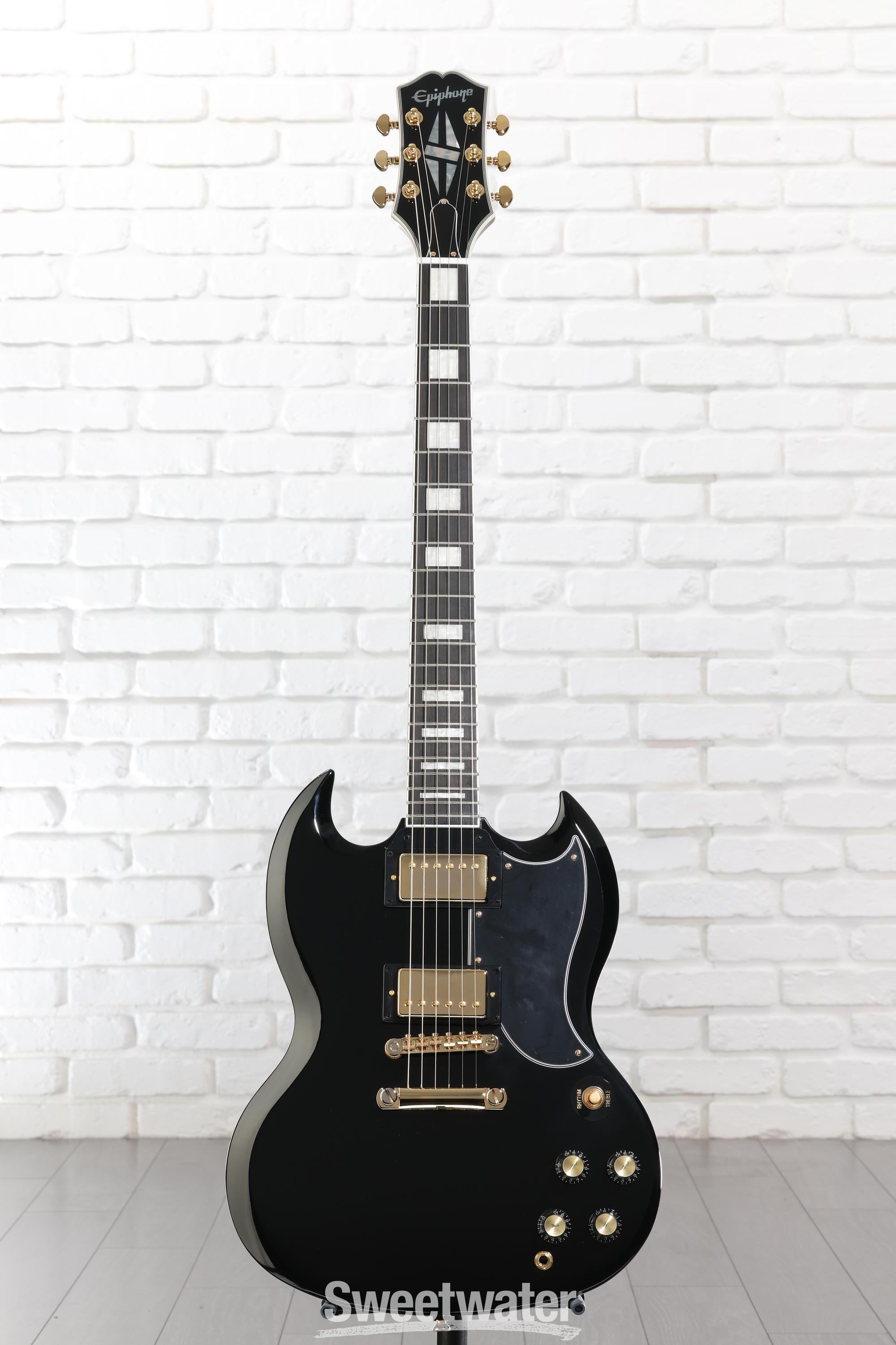 Epiphone SG Custom Electric Guitar - Ebony | Sweetwater