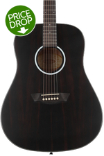 Photo of Washburn Deep Forest Ebony D Acoustic Guitar - Natural