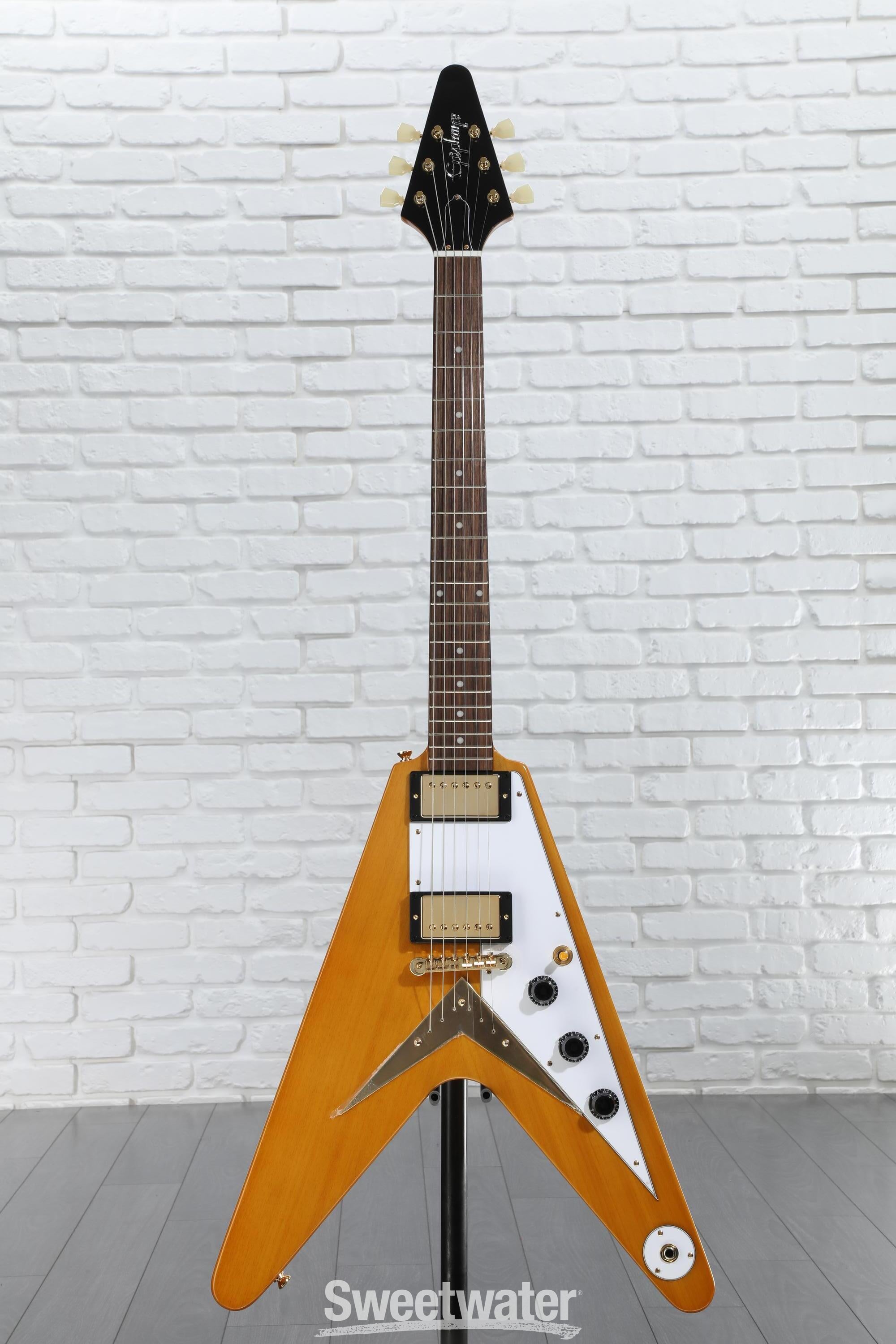 Epiphone 1958 Korina Flying V Electric Guitar - Natural