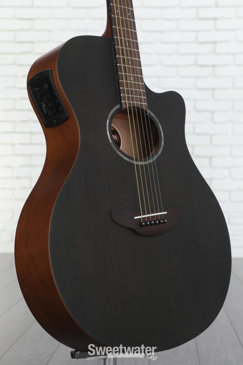 Yamaha APX600 Thinline Cutaway Acoustic-Electric Guitar - Black