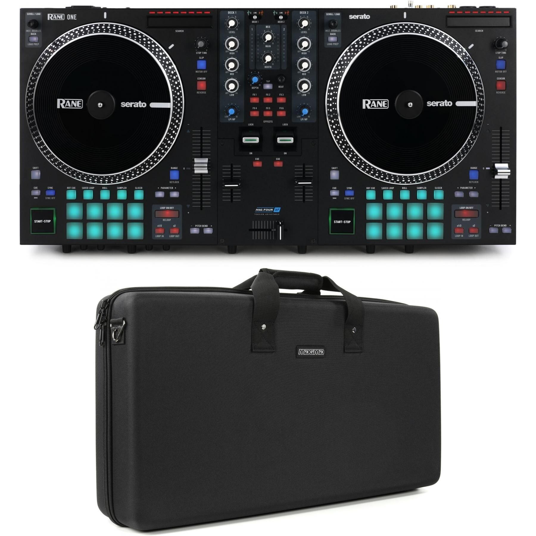 Rane One 2channel Motorized DJ Controller with Magma Carry Case