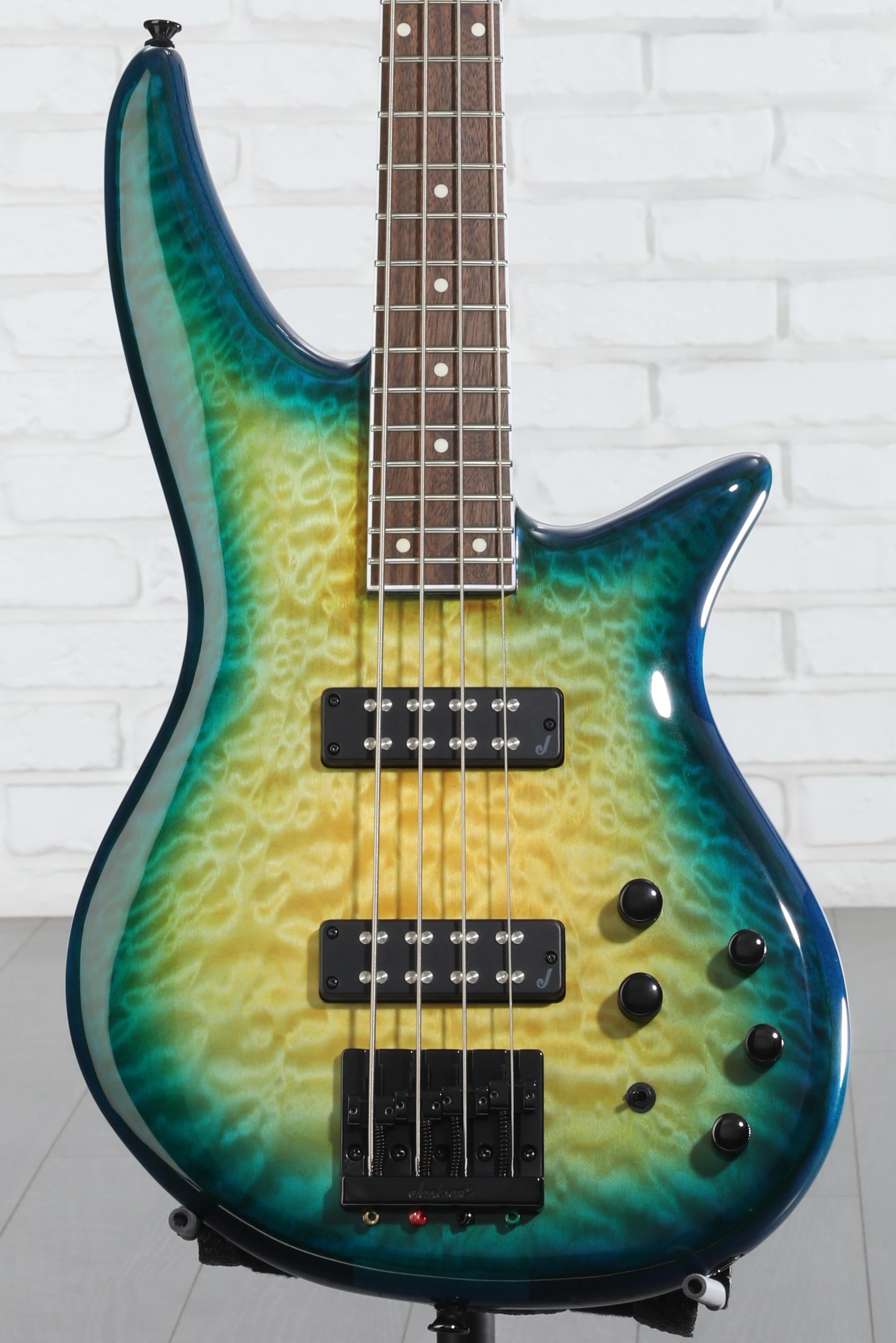 Jackson X Series Spectra Bass SBXQ IV - Amber Blue Burst | Sweetwater
