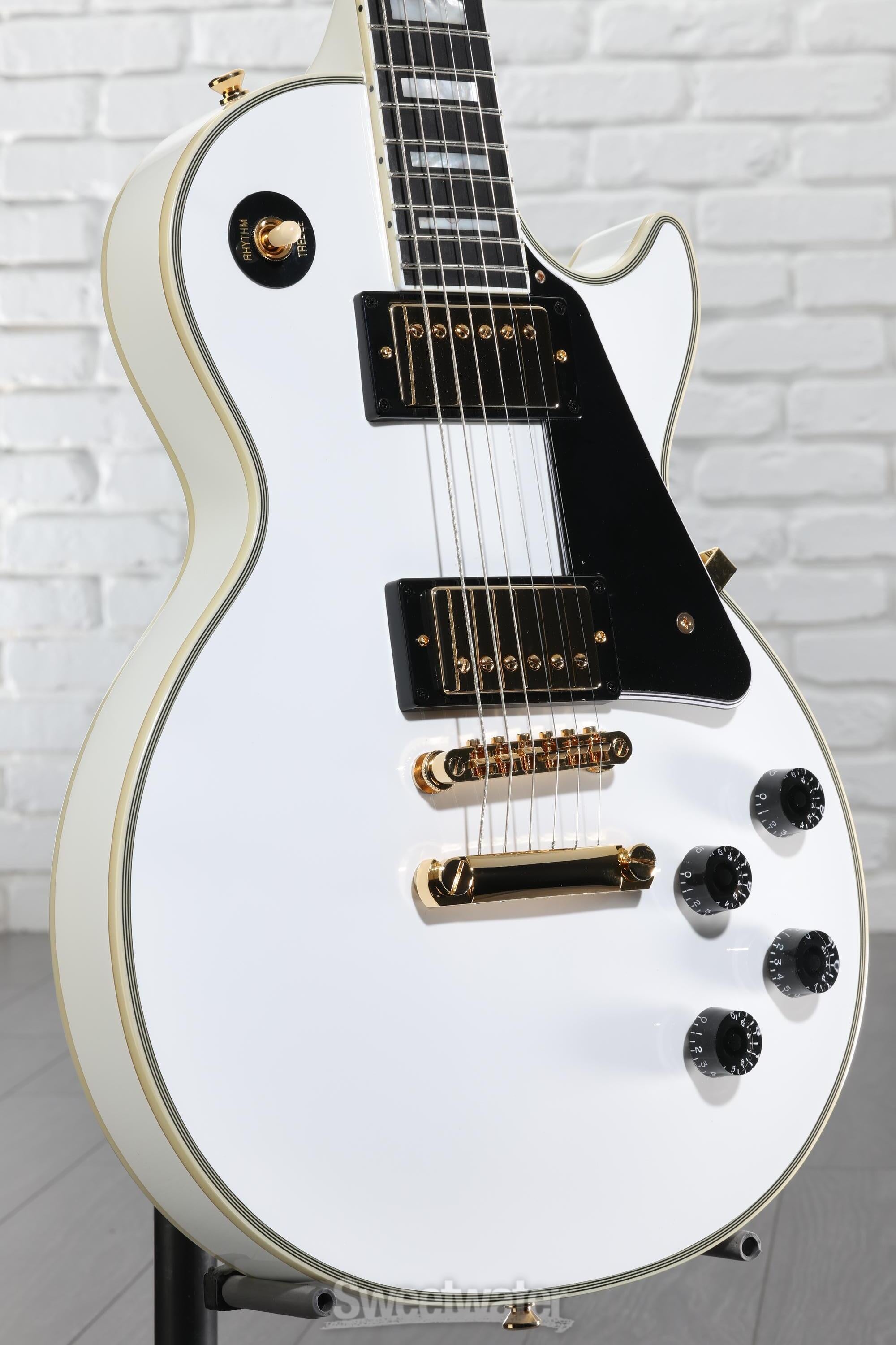 Epiphone Les Paul Custom Electric Guitar - Alpine White | Sweetwater