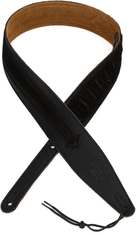 Levy's M7GP Garment Leather Guitar Strap - Black