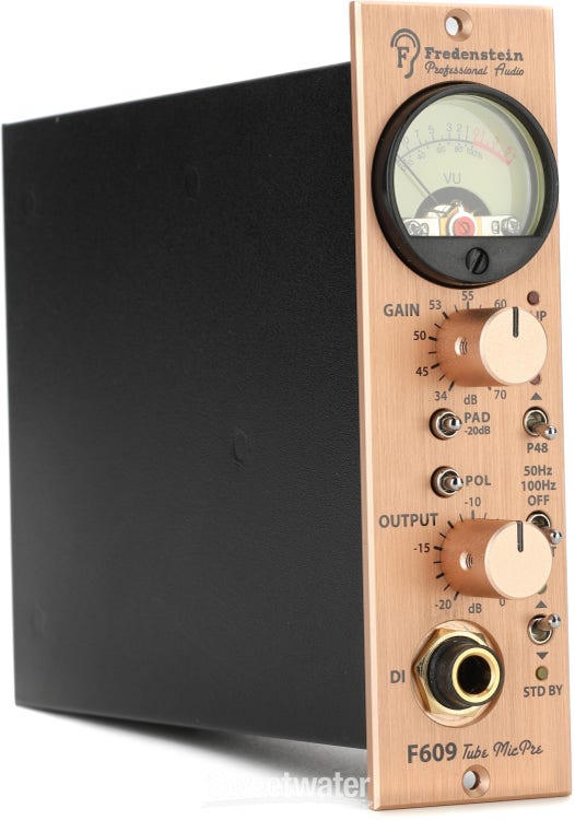 Fredenstein F609 500 Series Tube Microphone Preamp | Sweetwater 