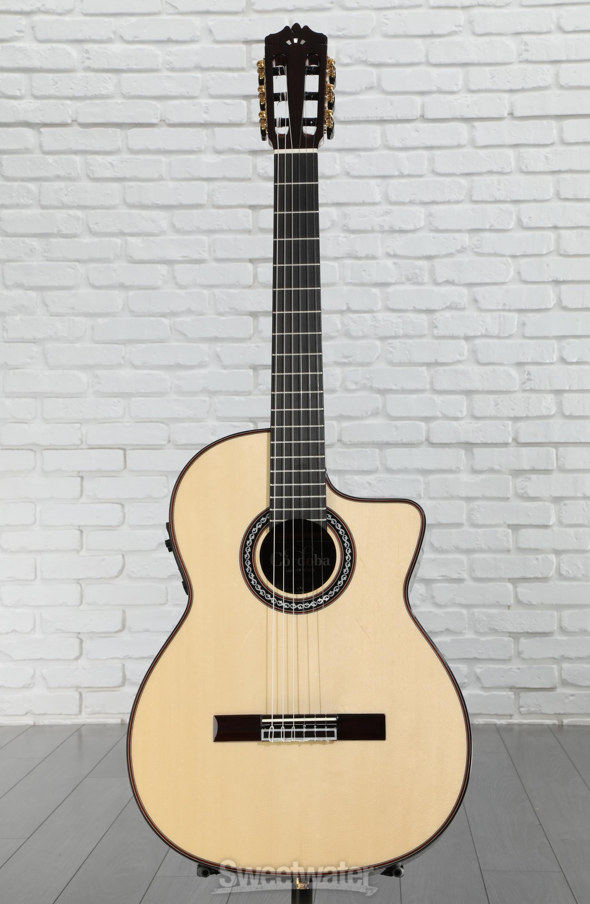 Cordoba GK Pro Negra Nylon String Acoustic-Electric Guitar