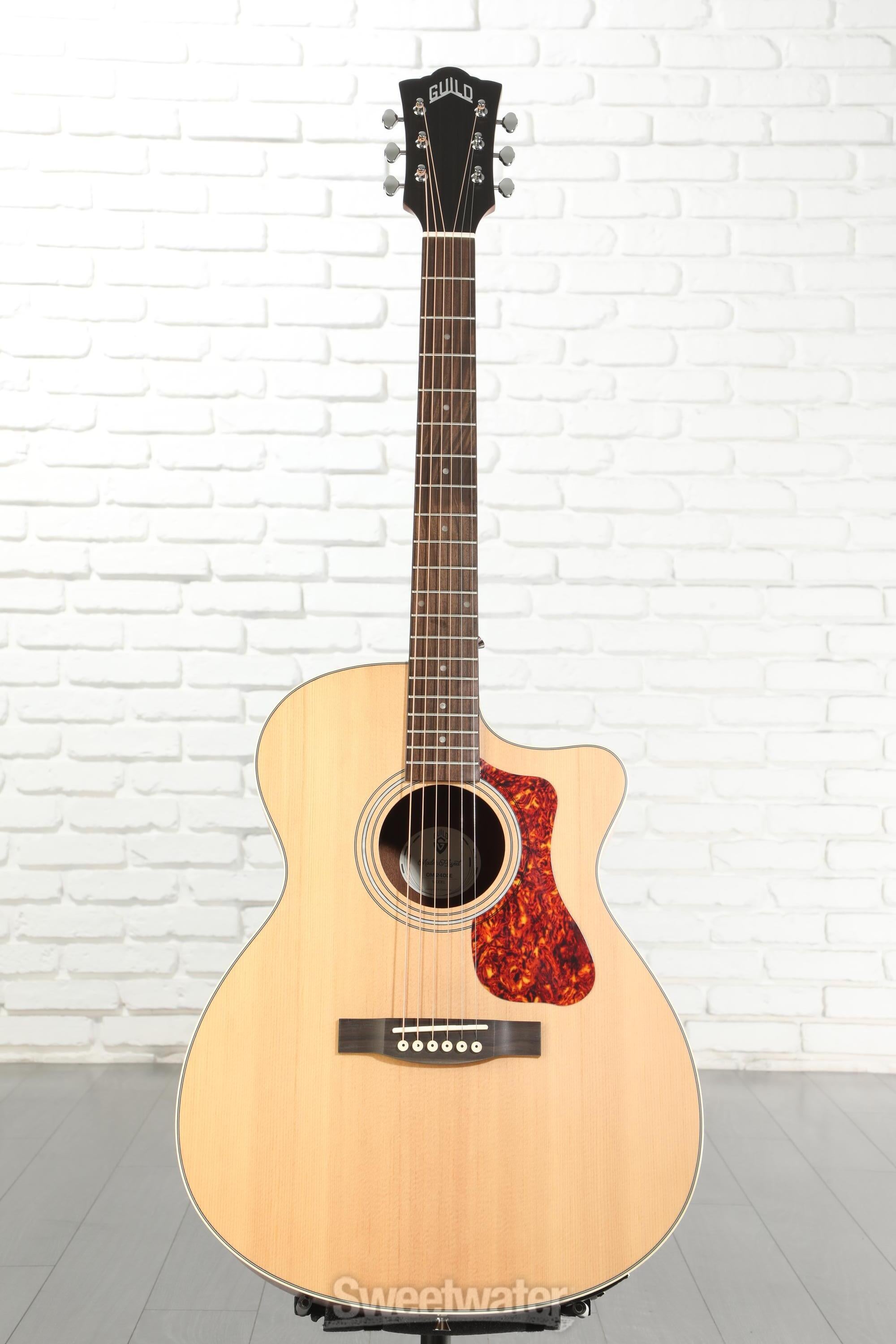 Guild OM-240CE, Orchestra Acoustic-Electric Guitar - Natural