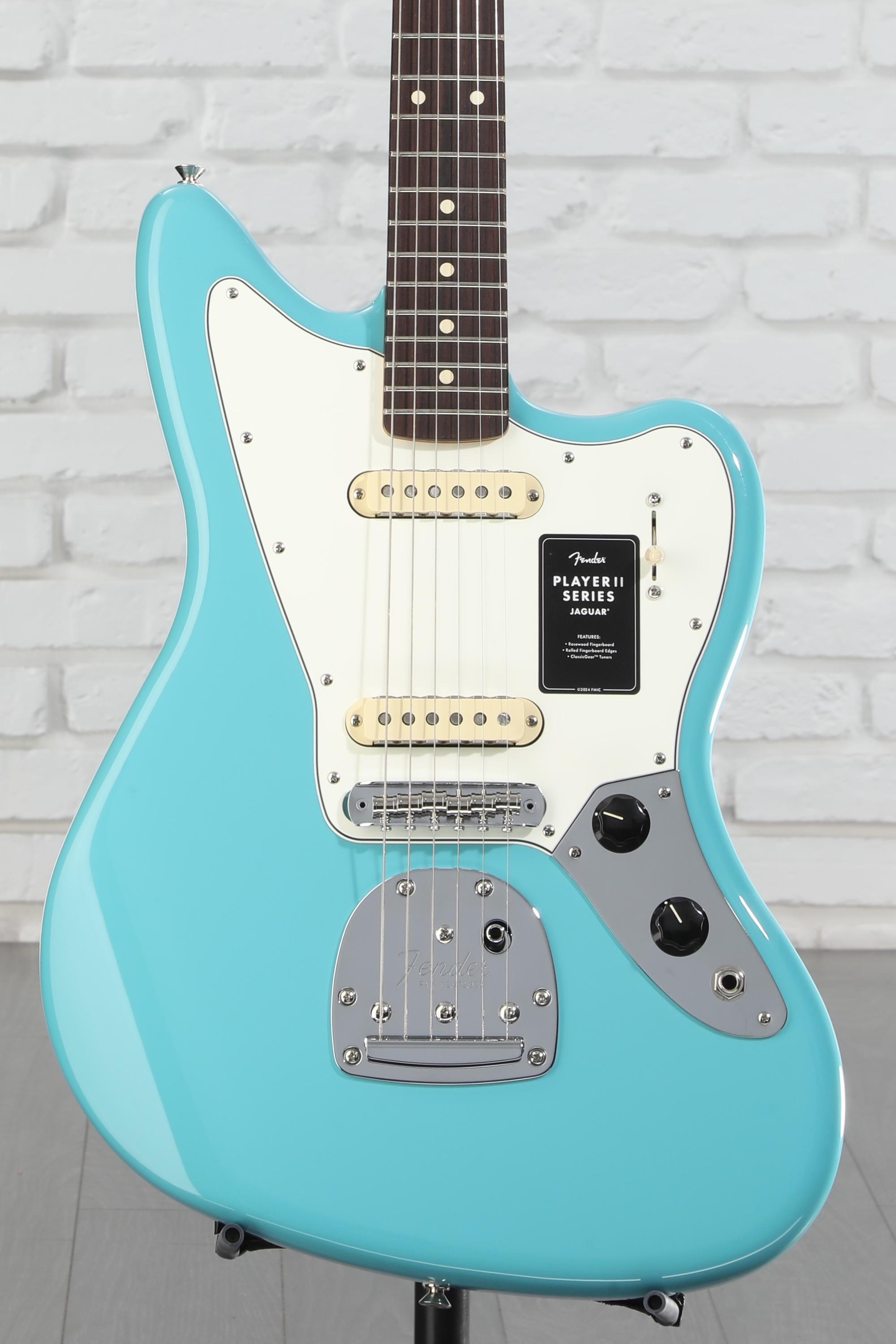 Fender Player II Jaguar Electric Guitar - Aquatone Blue | Sweetwater