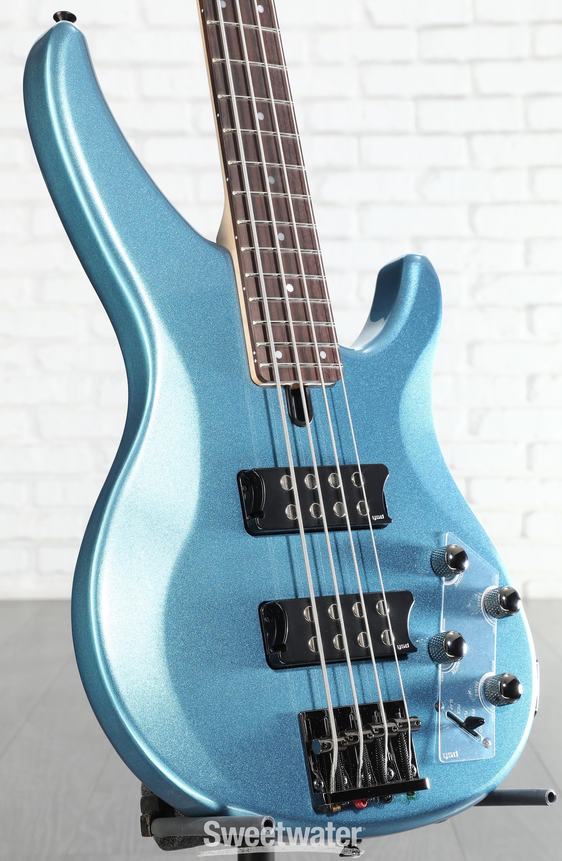Yamaha TRBX304 4-string Bass Guitar - Factory Blue | Sweetwater