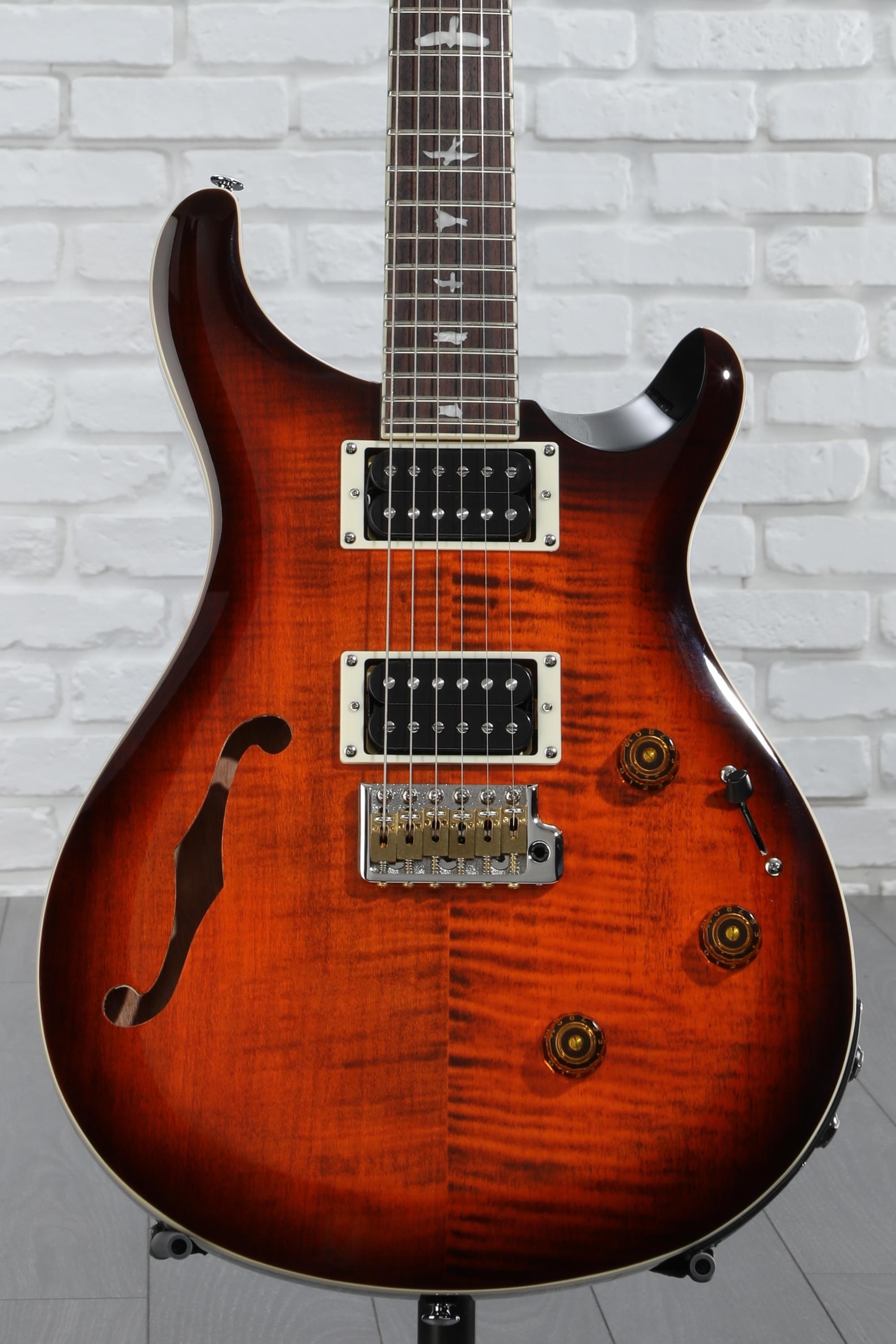 ohayo　PRSSE Custom 24 PRS SE Custom 24 Semi-Hollow Piezo Electric Guitar