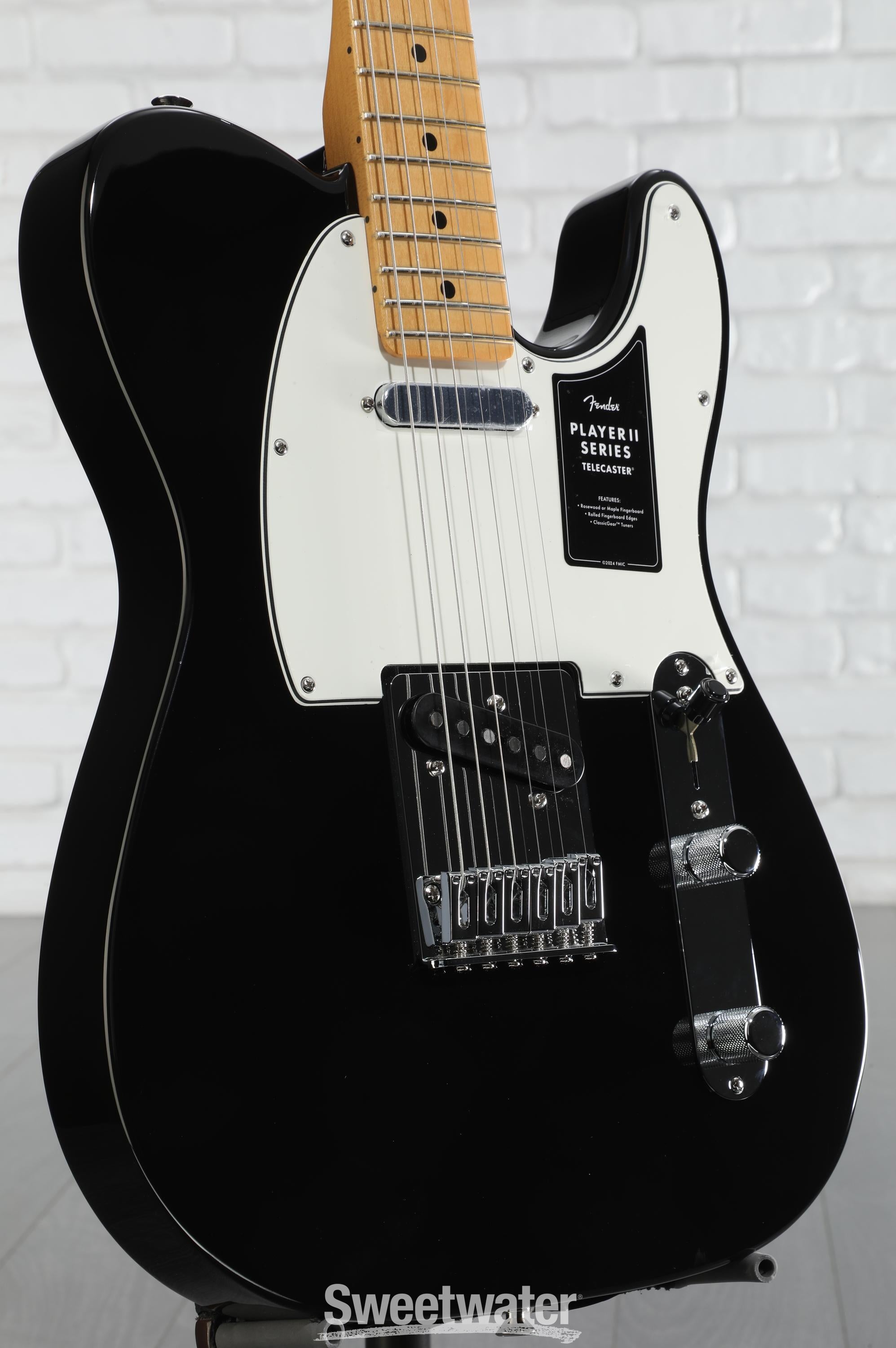 ギター Fender Player II Telecaster Black Maple Fender Player II Telecaster®, Maple Fingerboard, Black