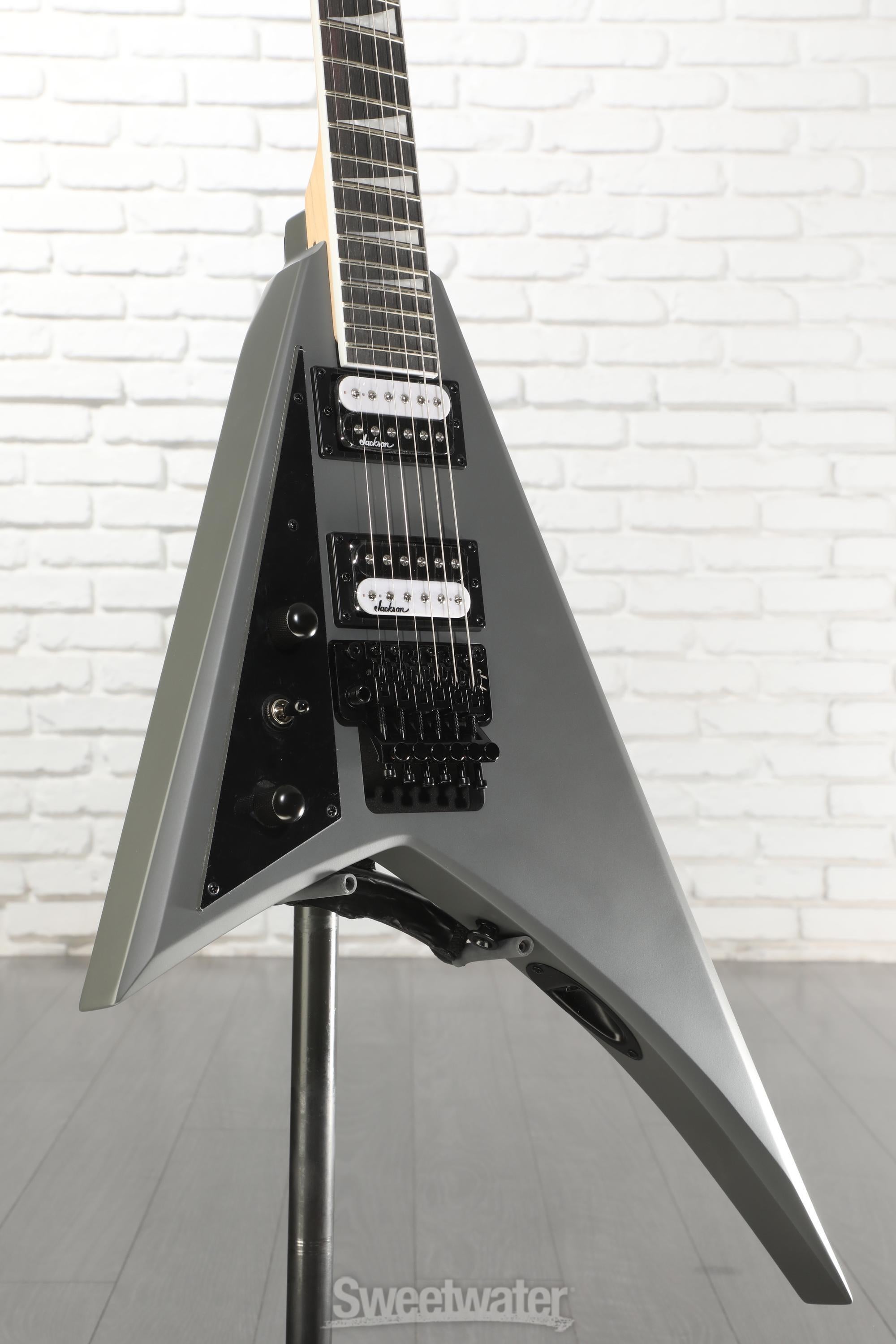 Photo of Jackson Rhoads JS32 Left-handed Electric Guitar - Satin Gray