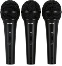 Product Image - This Item - Behringer XM1800S Dynamic Vocal & Instrument Microphone (3-pack)