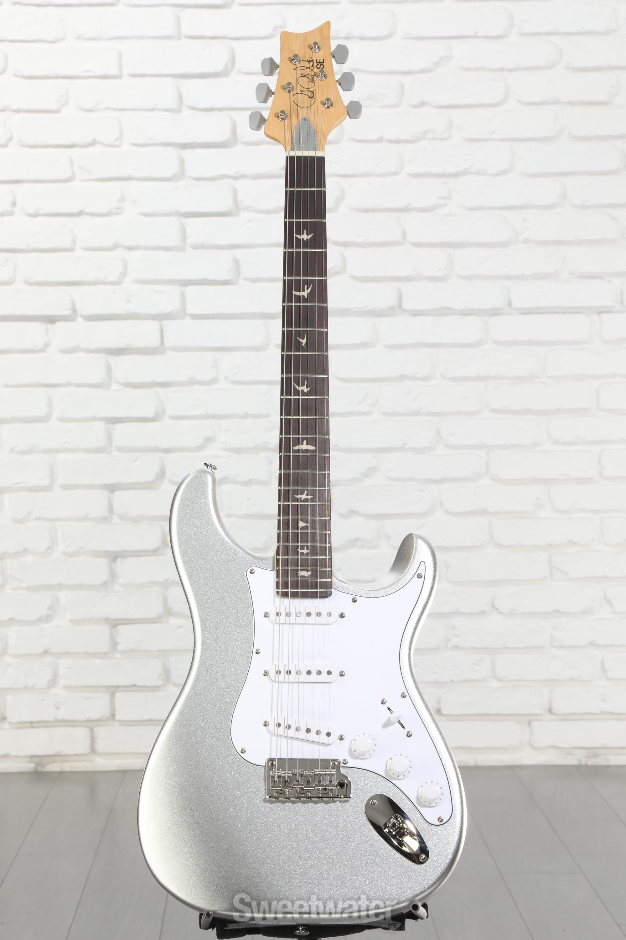 PRS SE Silver Sky Electric Guitar - Platinum Spark, Sweetwater