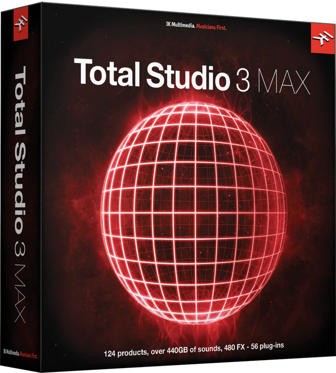 IK Multimedia Total Studio 3 MAX Instruments and Effects Bundle (Boxed)