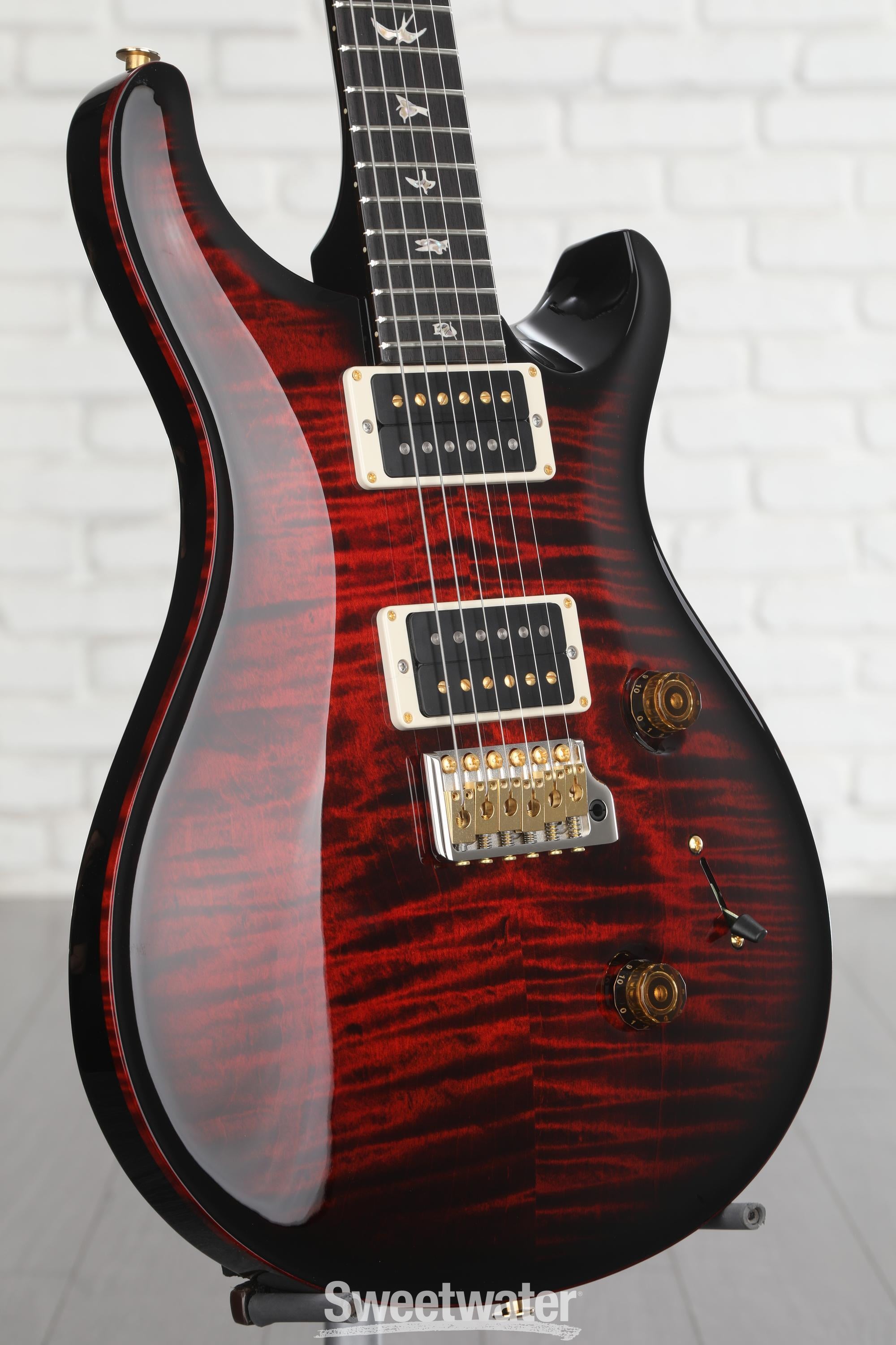 PRS Custom 24 10-Top Electric Guitar - Fire Smokeburst