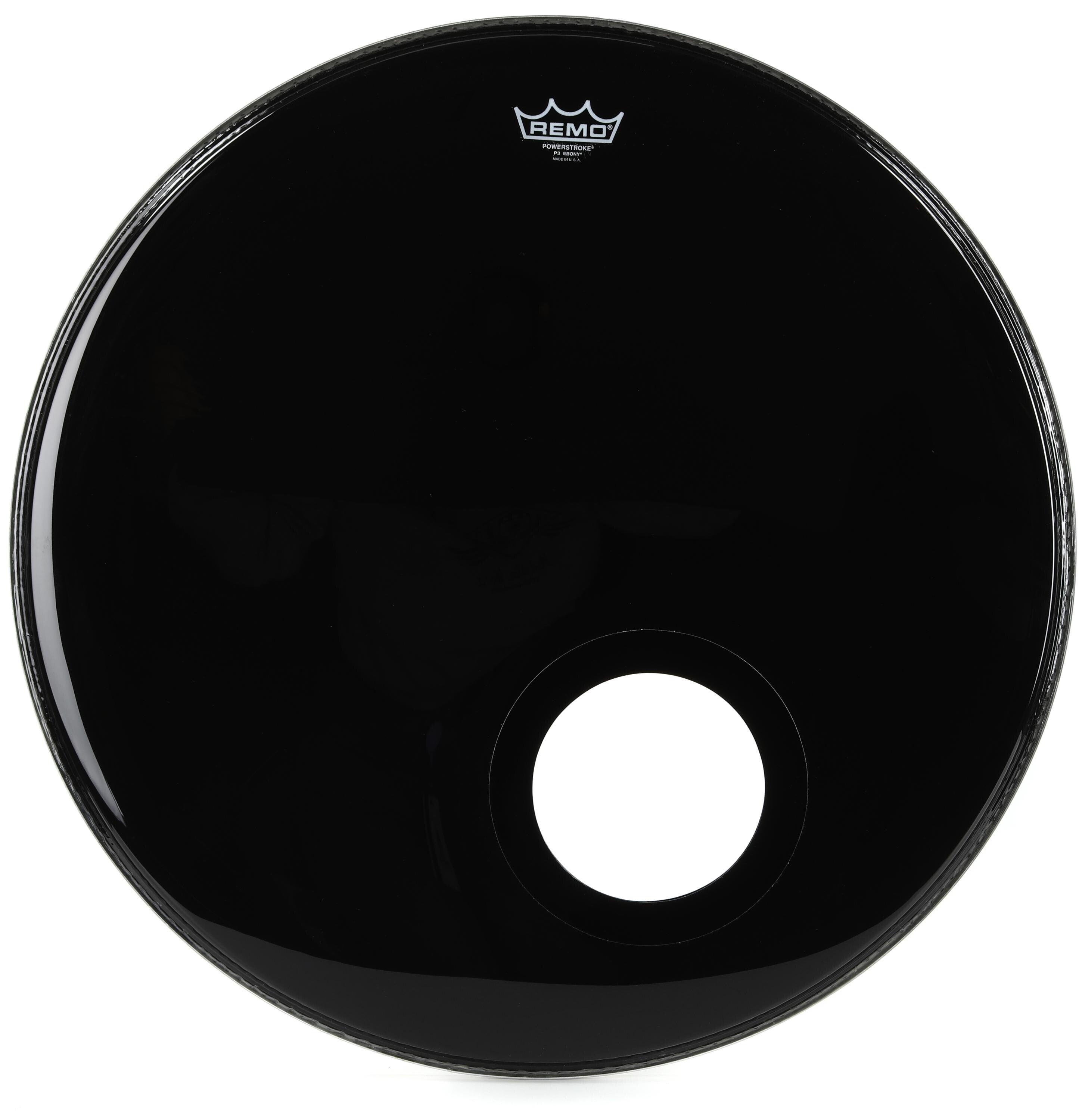 Remo Tucked Skyndeep Black Calfskin Conga Drumhead - 12.5 inches