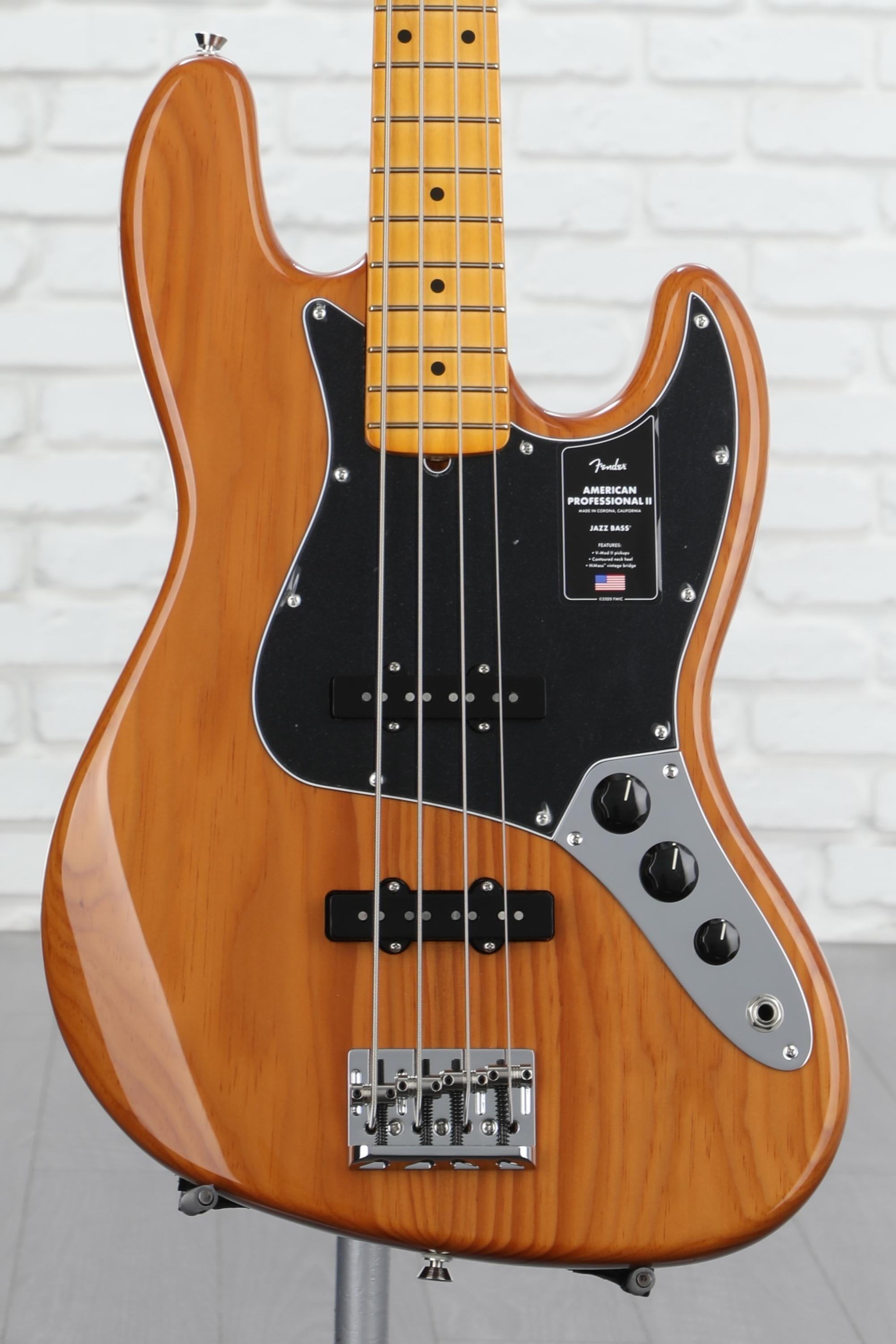 Fender American Professional II Jazz Bass - Roasted Pine with Maple  Fingerboard | Sweetwater