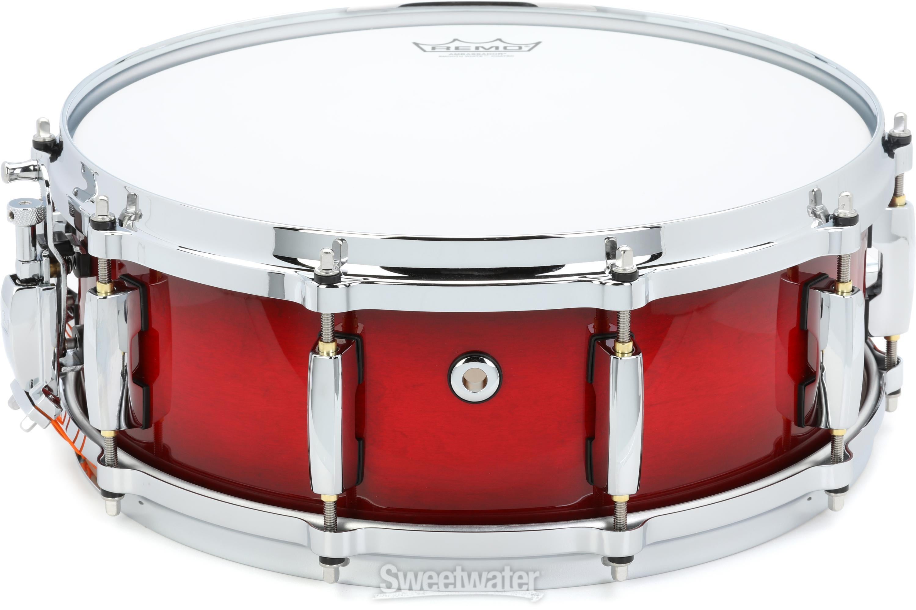 Masters Maple Gum Snare Drum - 5 x 14-inch - Deep Redburst