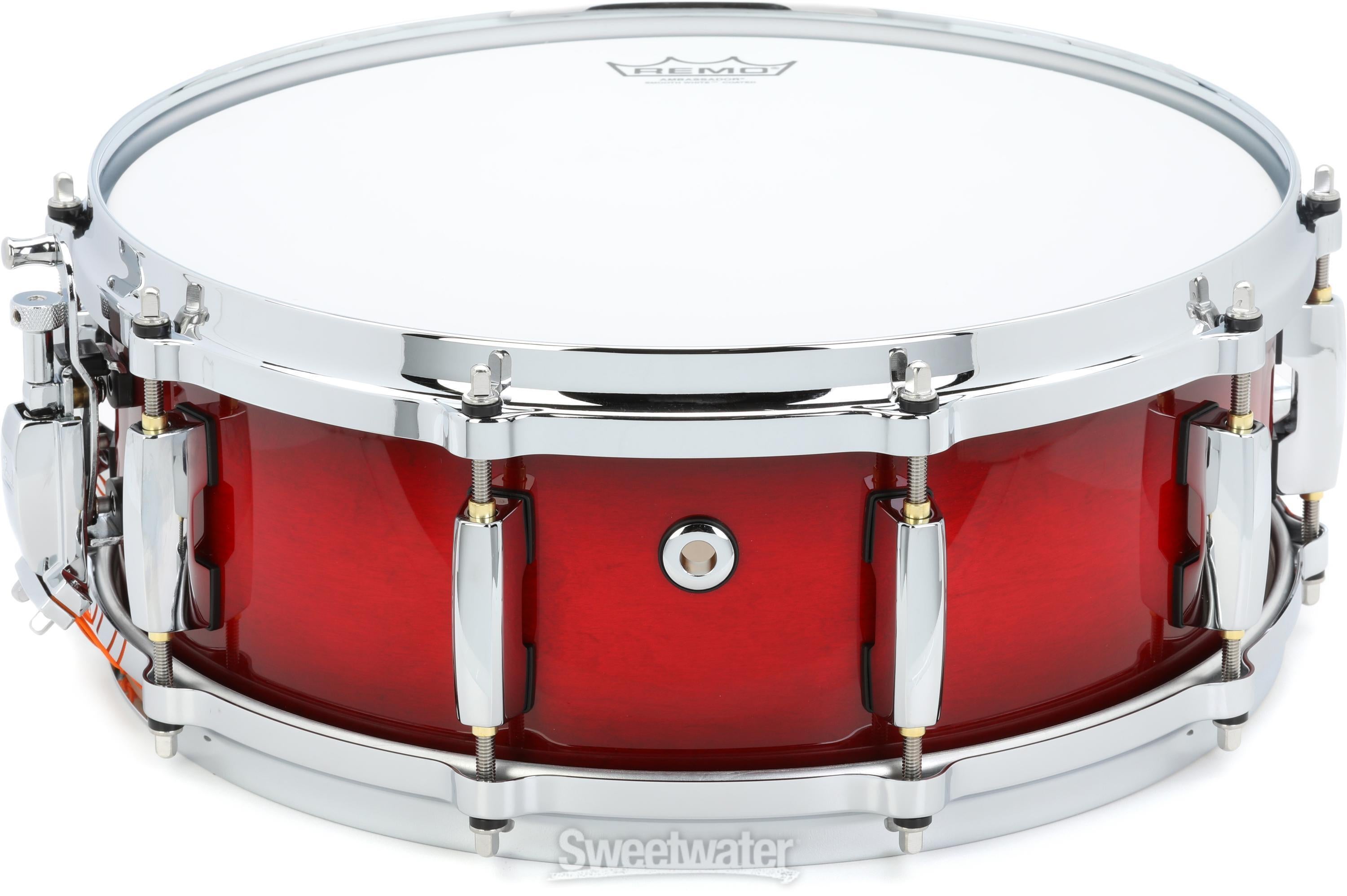 Pearl Masters Maple Gum Snare Drum - 5 x 14-inch - Deep Redburst