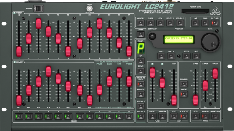 Behringer Eurolight LC2412 78-Ch DMX Controller | Sweetwater