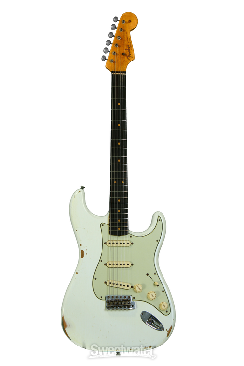 ★Custom Relic OlympicWhite Stratocaster★ Fender Custom Shop 1963 Time Machine Relic Stratocaster