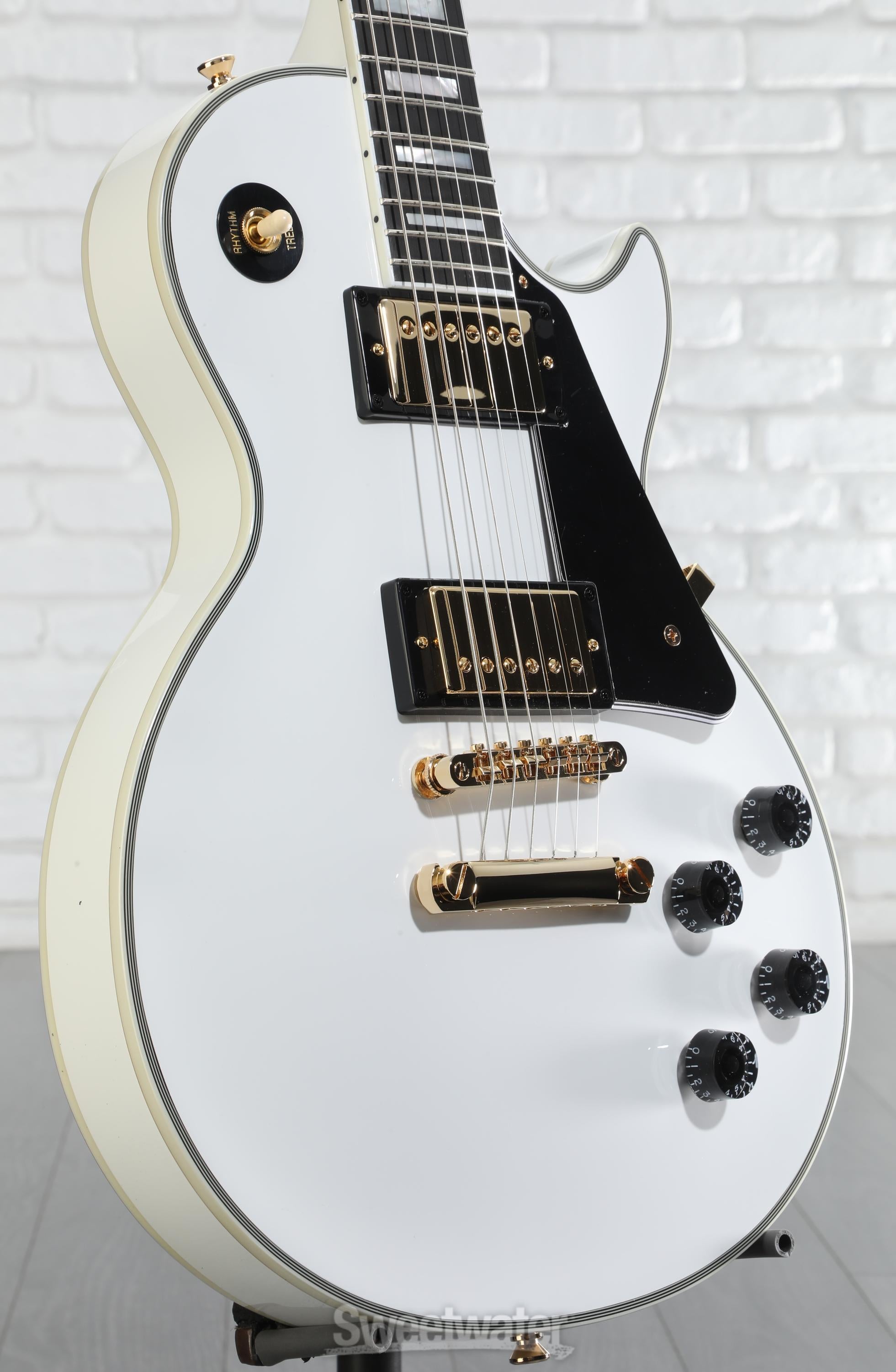 Epiphone Les Paul Custom Electric Guitar - Alpine White | Sweetwater