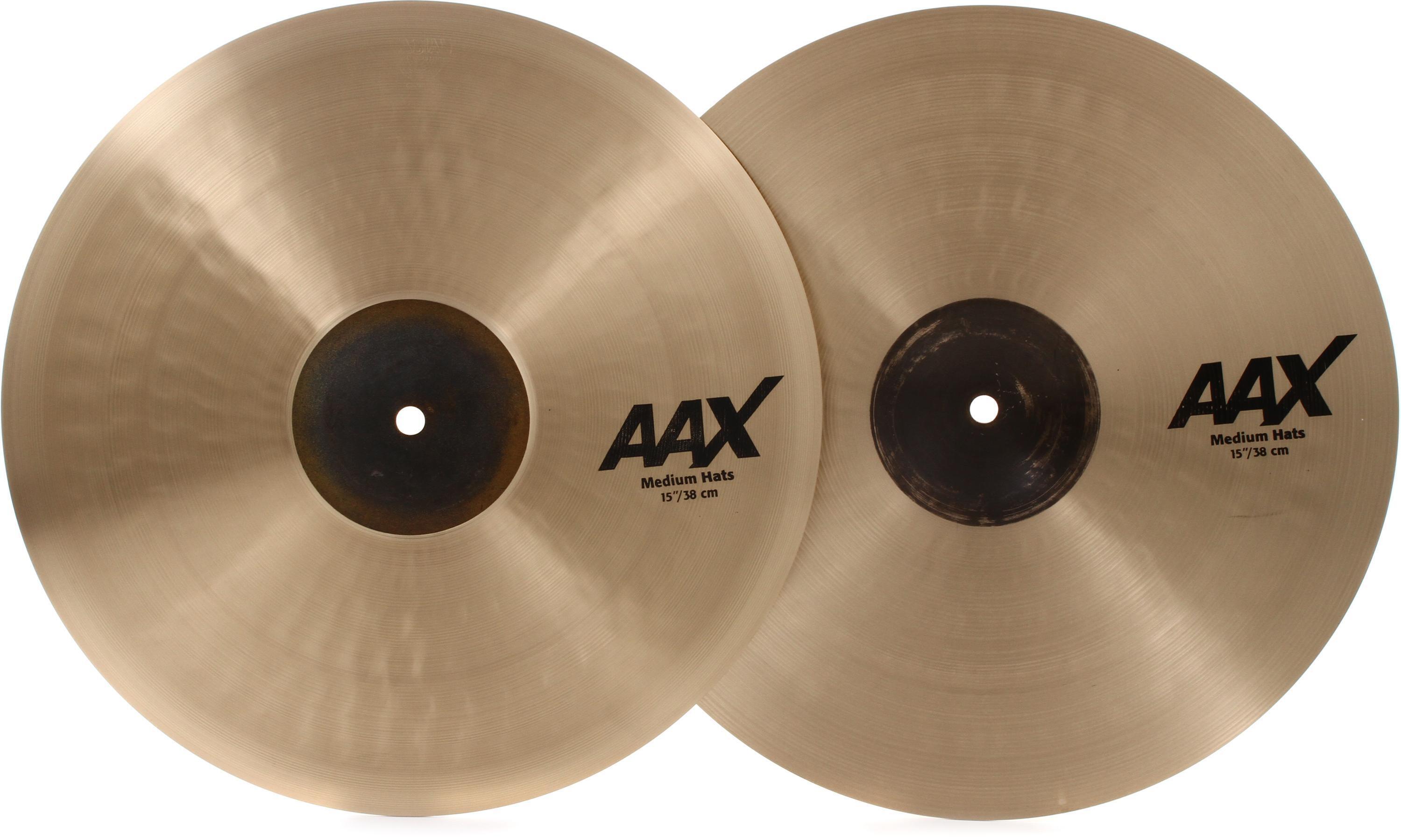 Sabian 15 inch AAX Medium Hi-hat Cymbals | Sweetwater