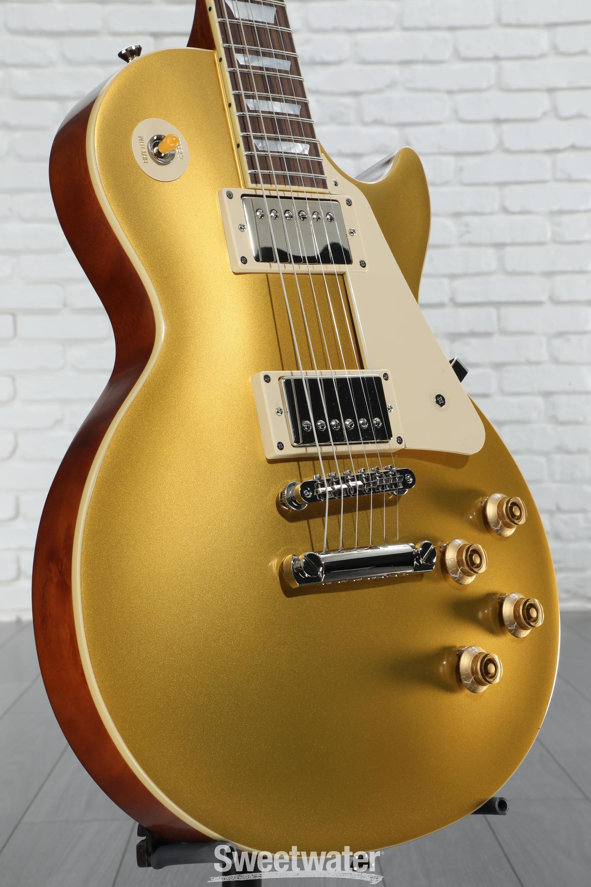 ギター Epiphone '59 Gold Top Amazon.com: Epiphone Les Paul Standard 50s, Metallic Gold