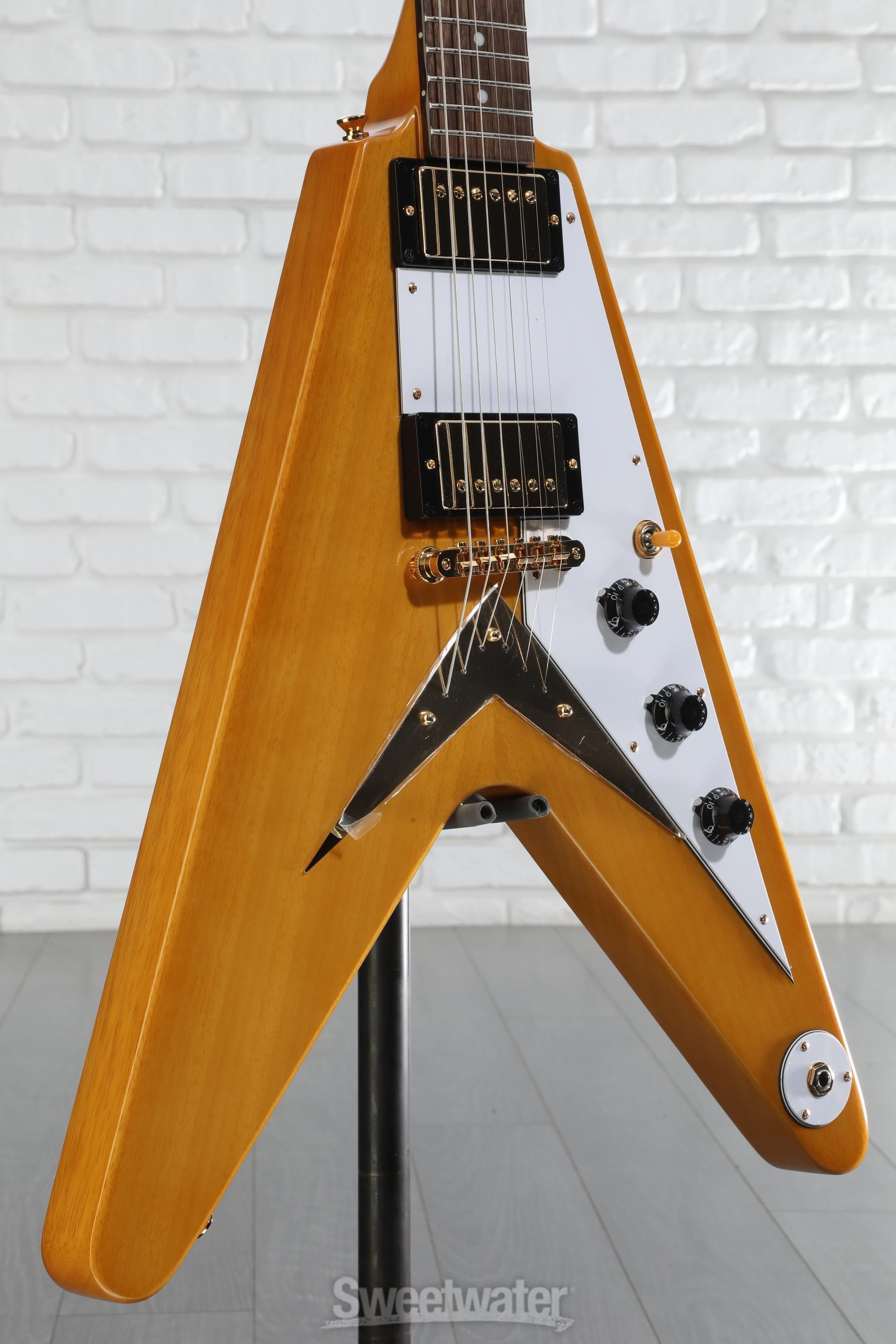 Epiphone 1958 Korina Flying V Electric Guitar - Natural
