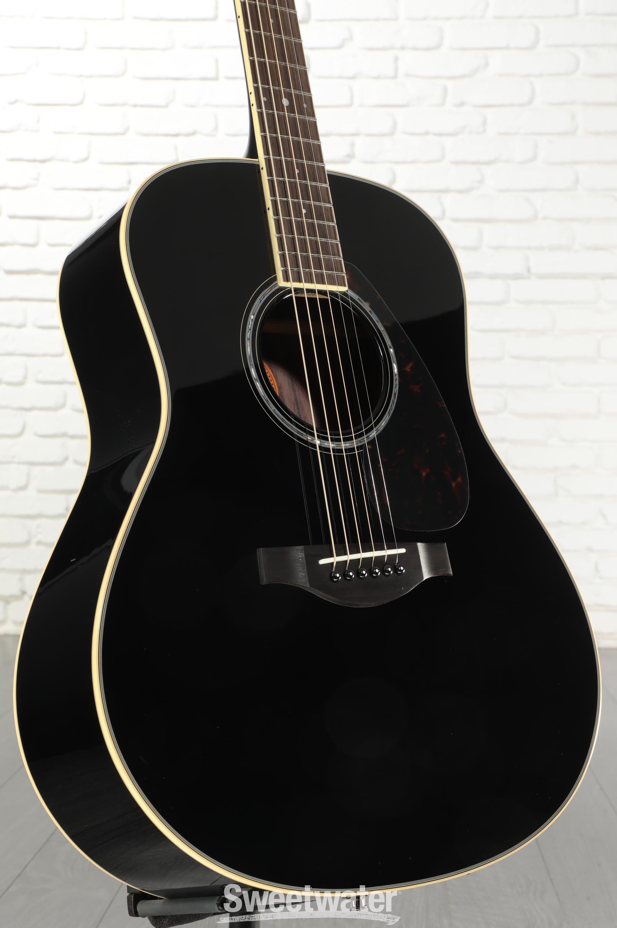 Yamaha LL6 ARE Original Jumbo Acoustic Guitar - Black | Sweetwater