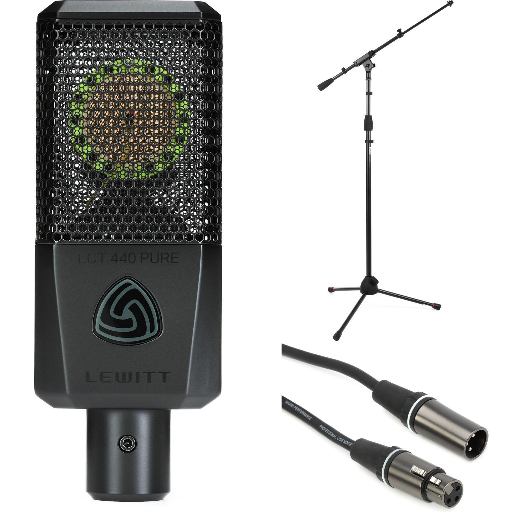 Lewitt LCT 440 PURE Condenser Microphone With Stand and Cable