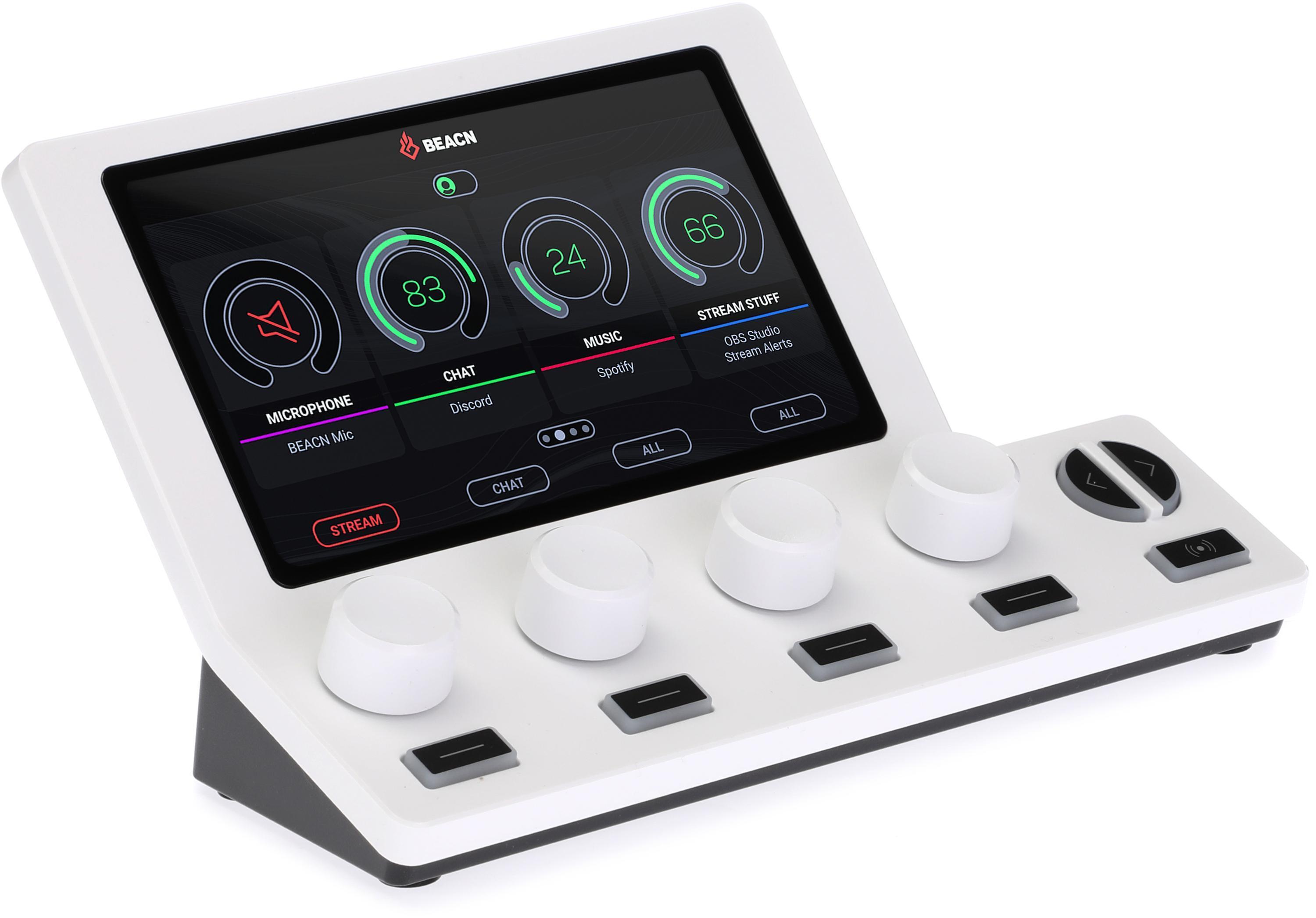 BEACN Mix Create Audio Controller - White