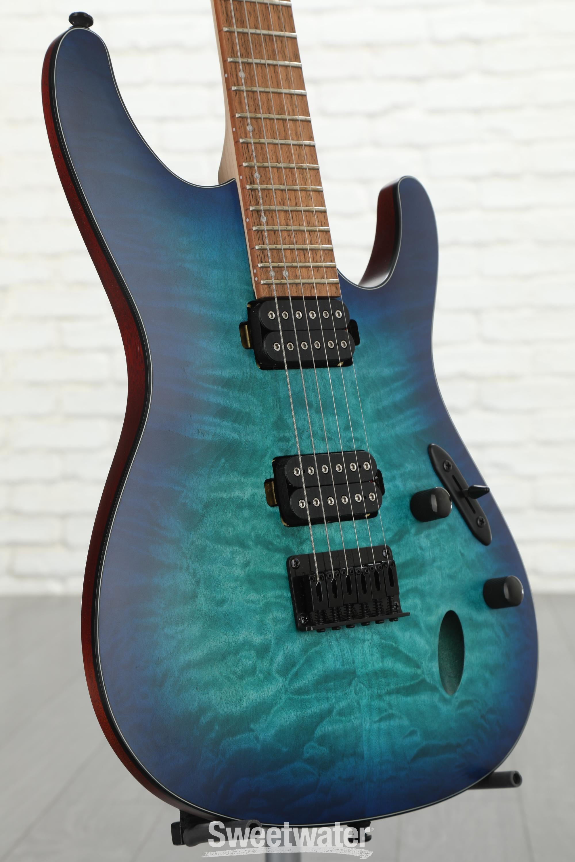 Ibanez S621QM - Sapphire Blue Flat | Sweetwater