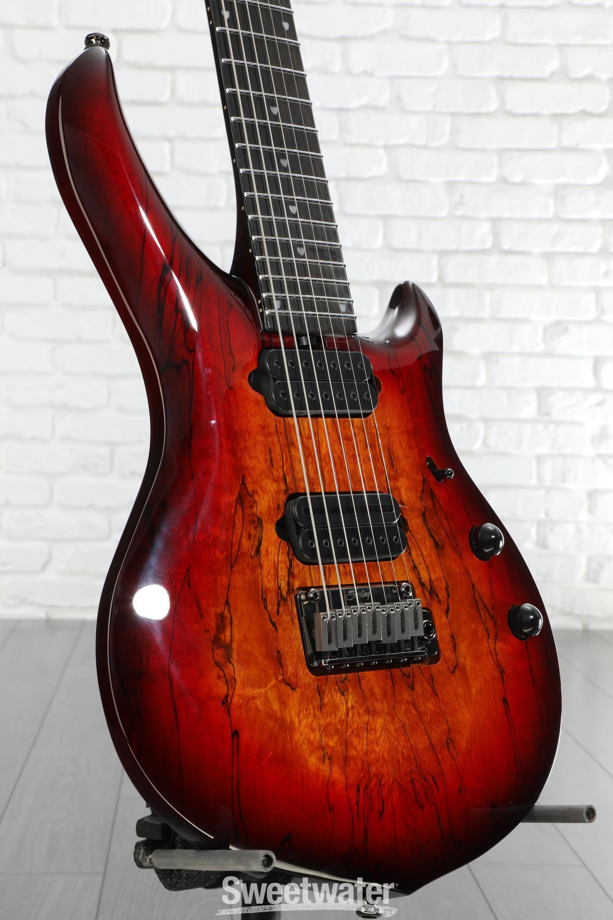 Photo of Sterling By Music Man John Petrucci Signature Majesty MAJ270XSM Electric Guitar - Blood Orange Burst