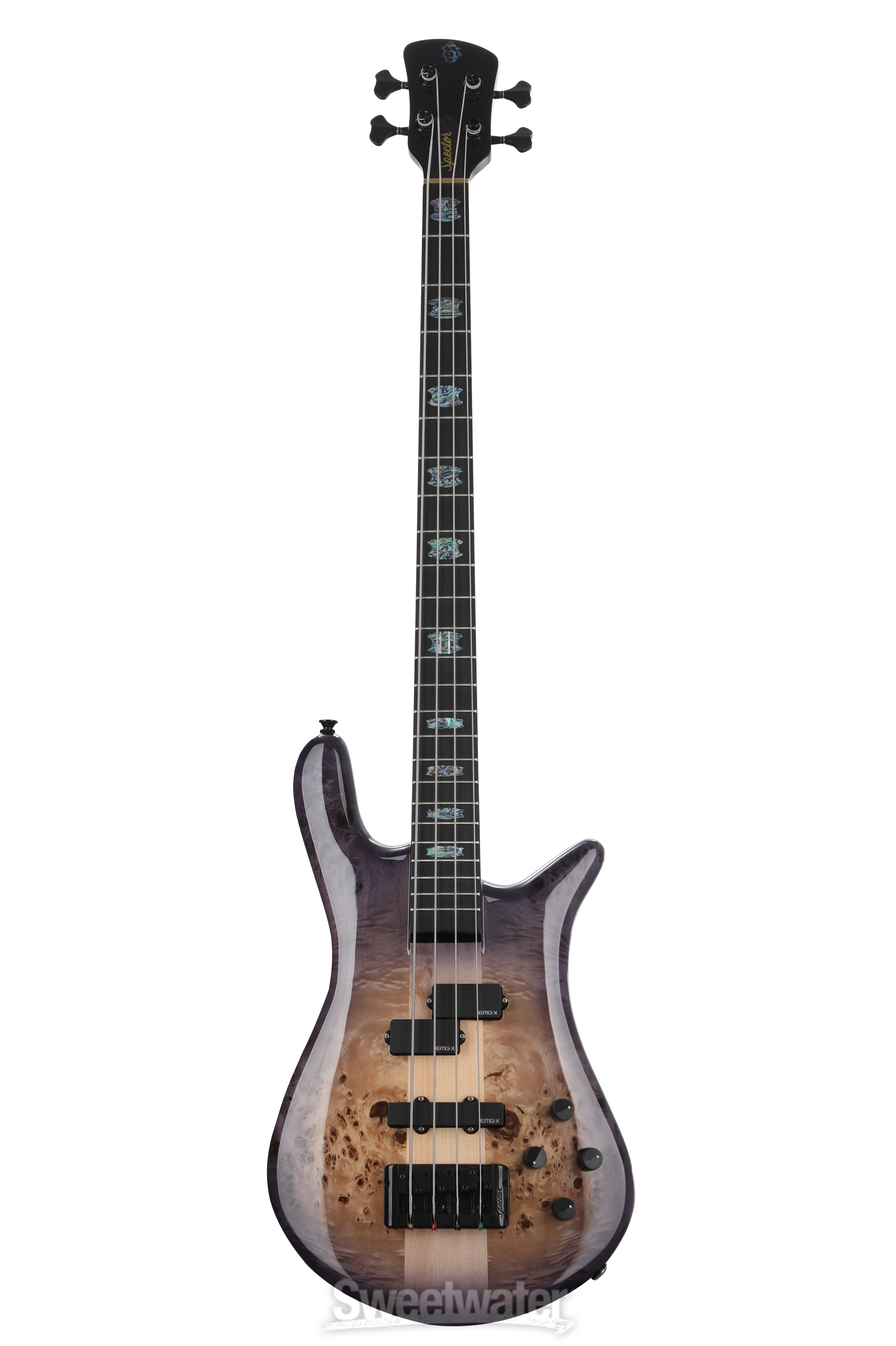 Spector Euro 4 CST Electric Bass Guitar - Natural Violet