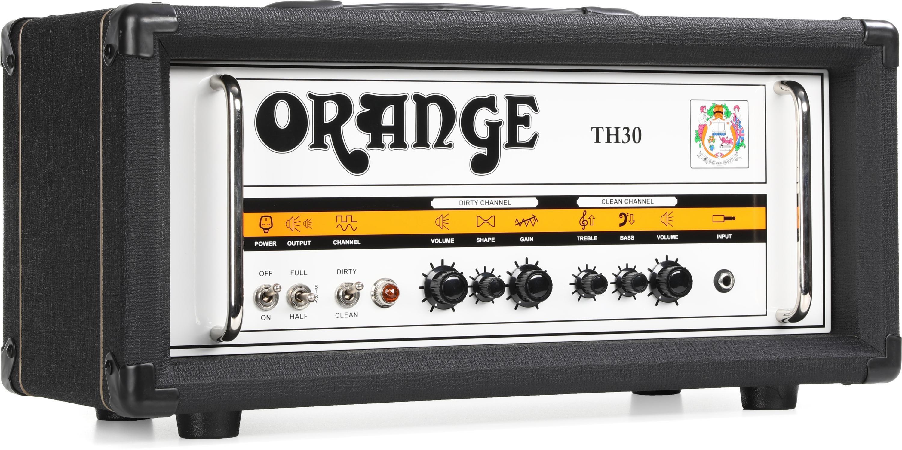 Bundled Item: Orange TH30H 30-watt 2-channel Tube Head - Black