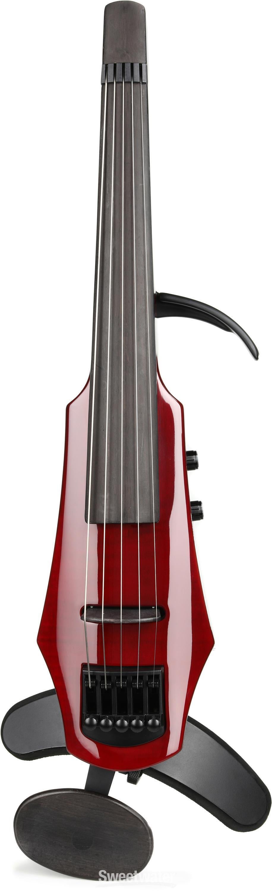 NS Design WAV4 Trans Red エレキチェロ NS Design WAV-4 Electric 4-String Transparent Red Violin