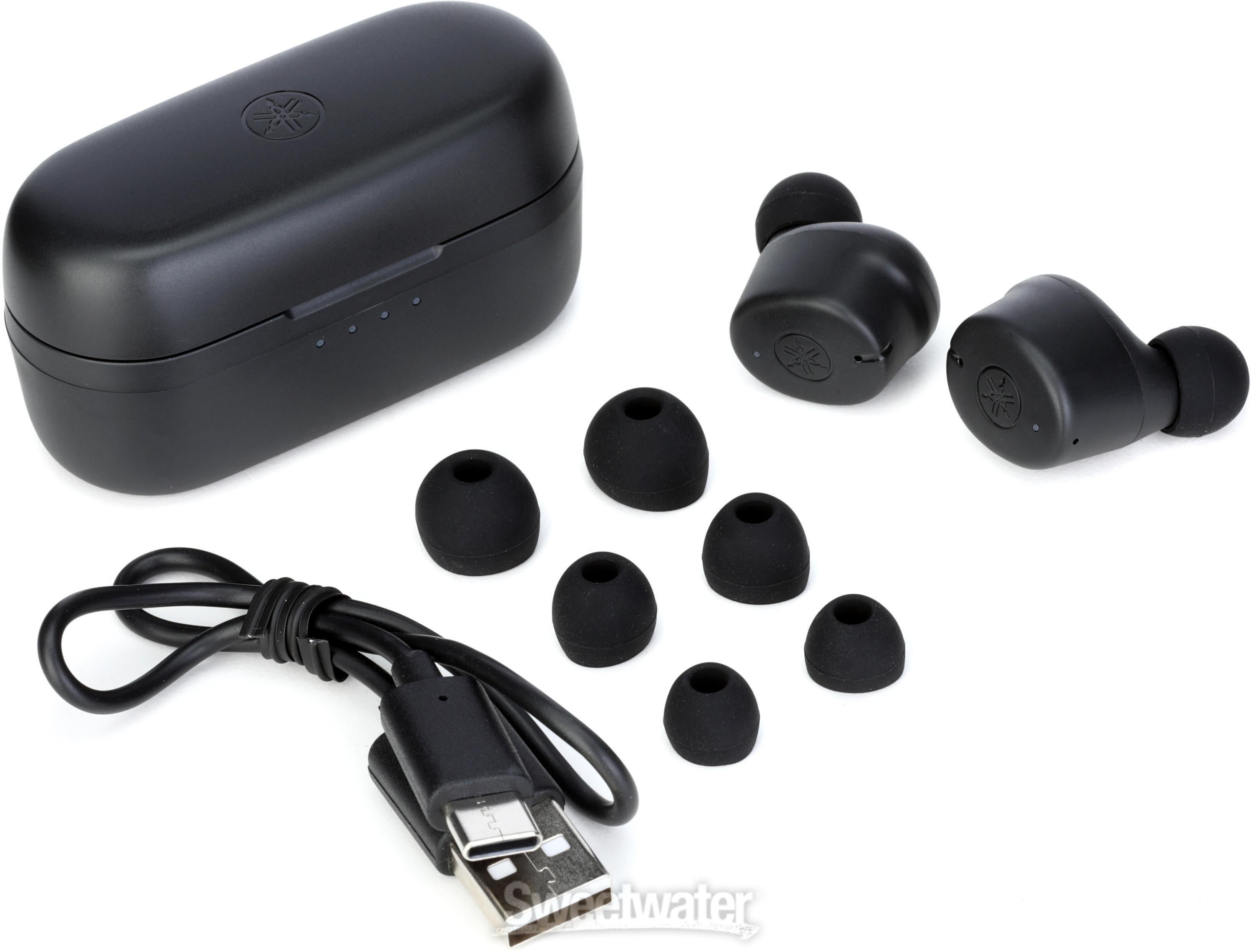 Yamaha TW-E3C Wireless Earbuds - Black | Sweetwater
