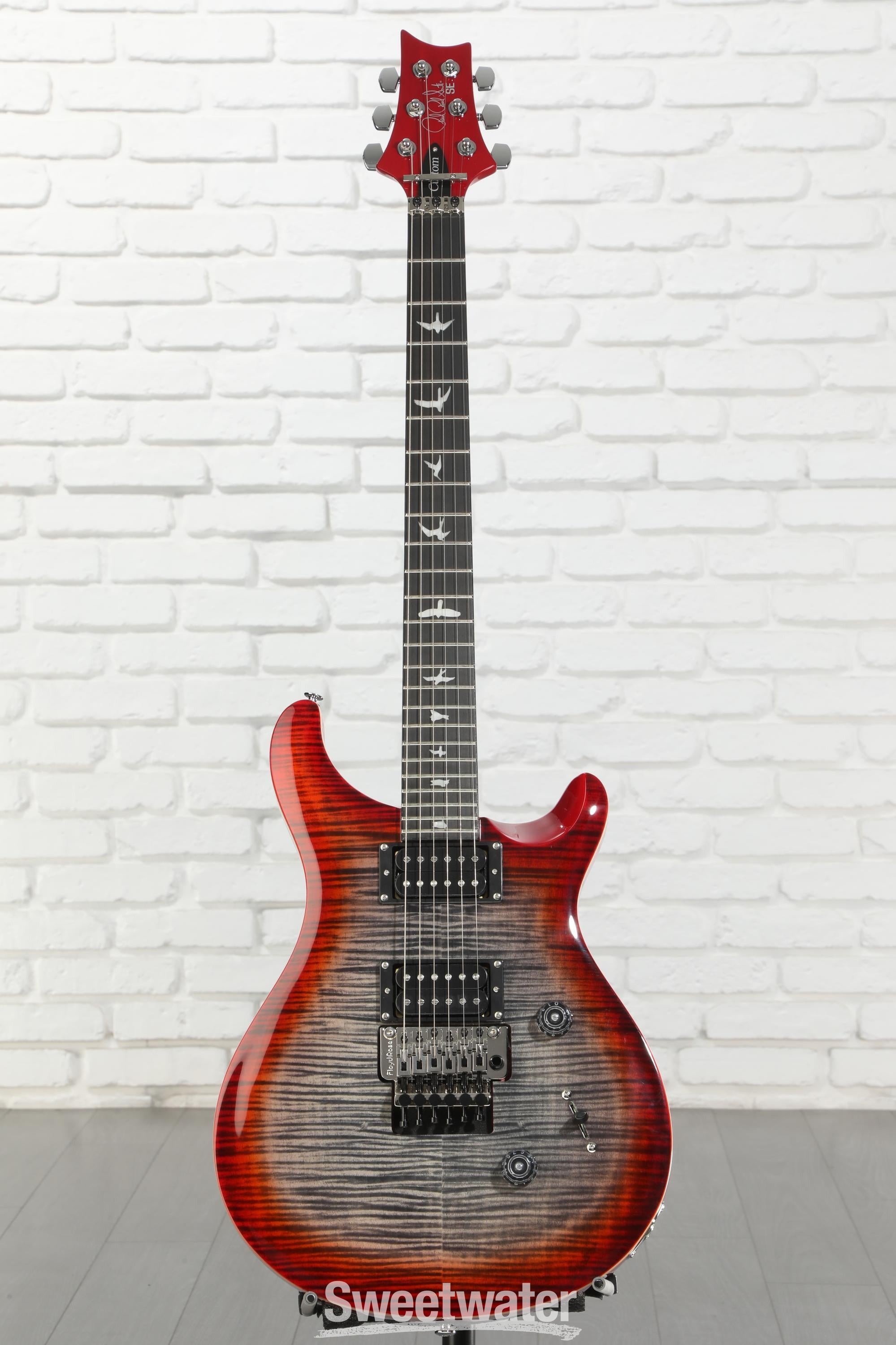 v*s様 PRS SE Custom24 Floyd charcoal burs PRS SE Custom 24 Floyd Electric Guitar - Charcoal Cherry Burst