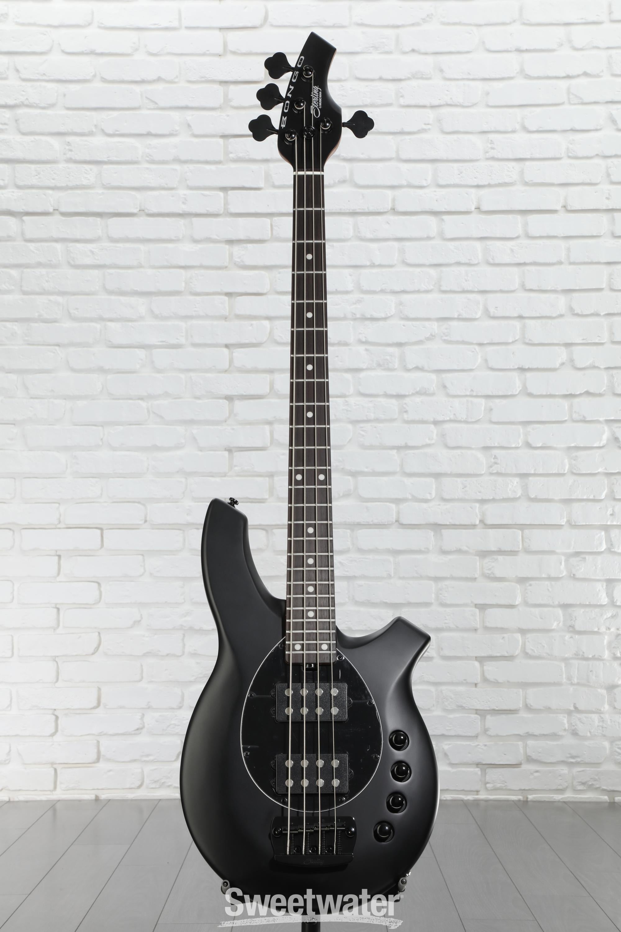 Sterling By Music Man Bongo Electric Bass Guitar - Satin Black