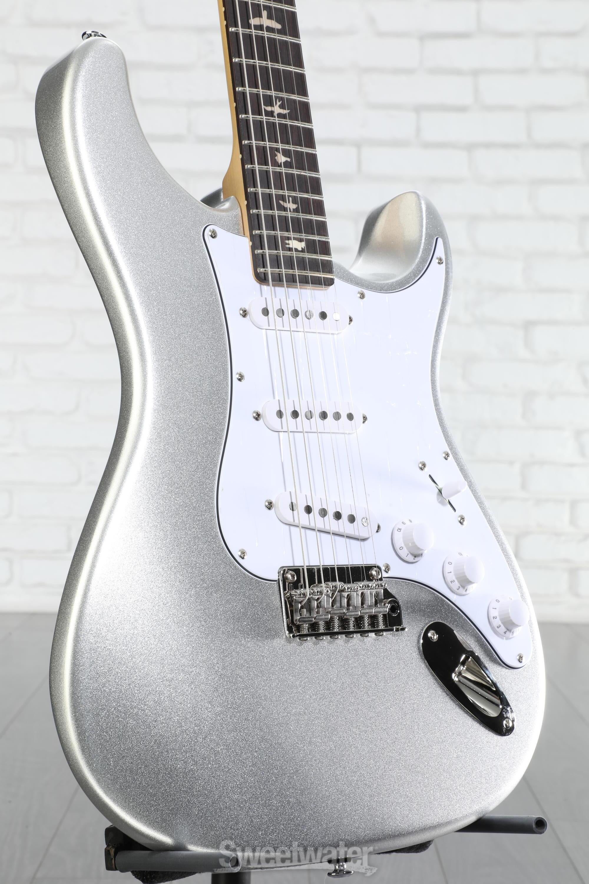 PRS SE Silver Sky Electric Guitar - Platinum Spark, Sweetwater