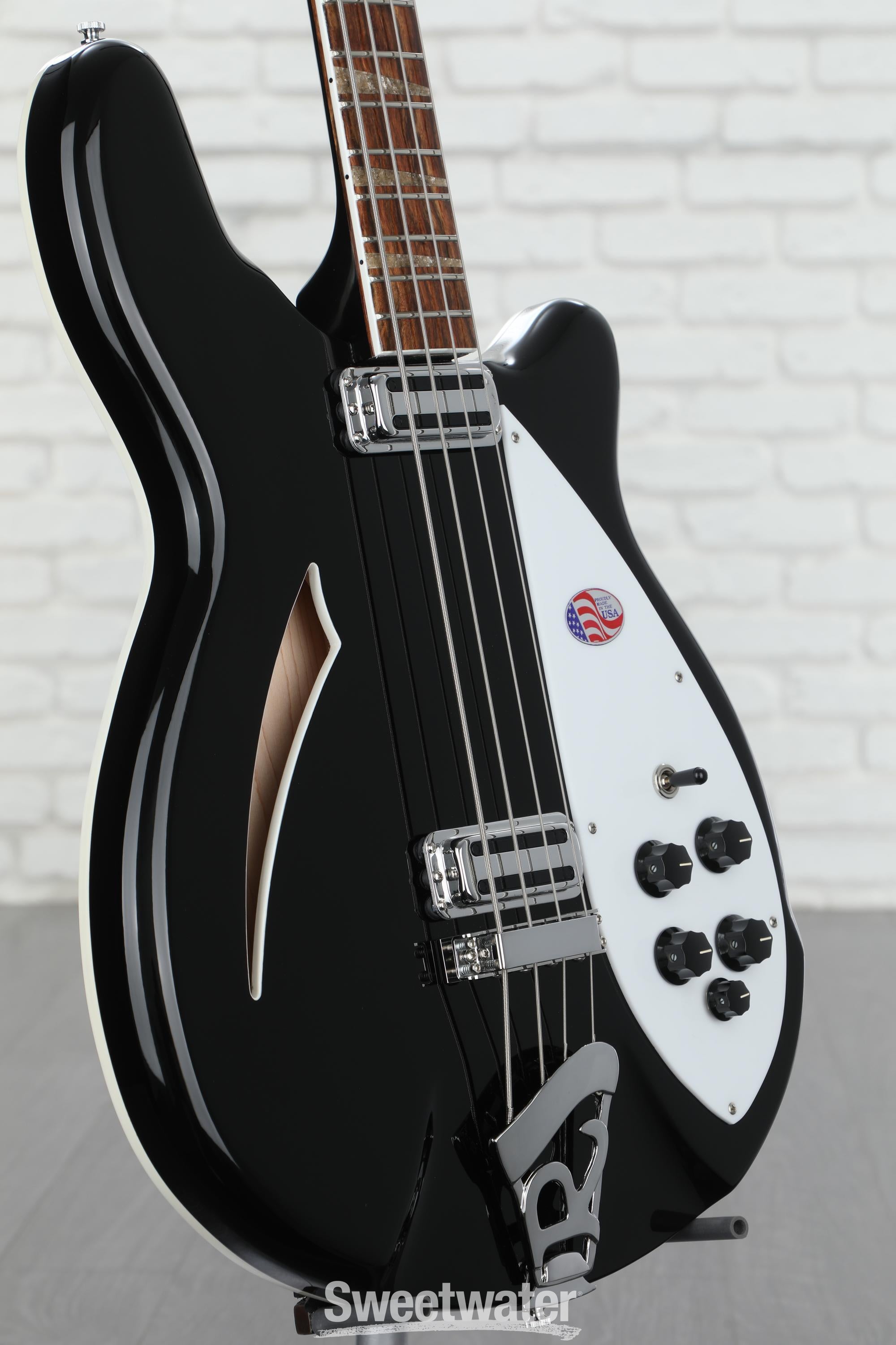 Rickenbacker 4005V Electric Bass Guitar - Jetglo | Sweetwater