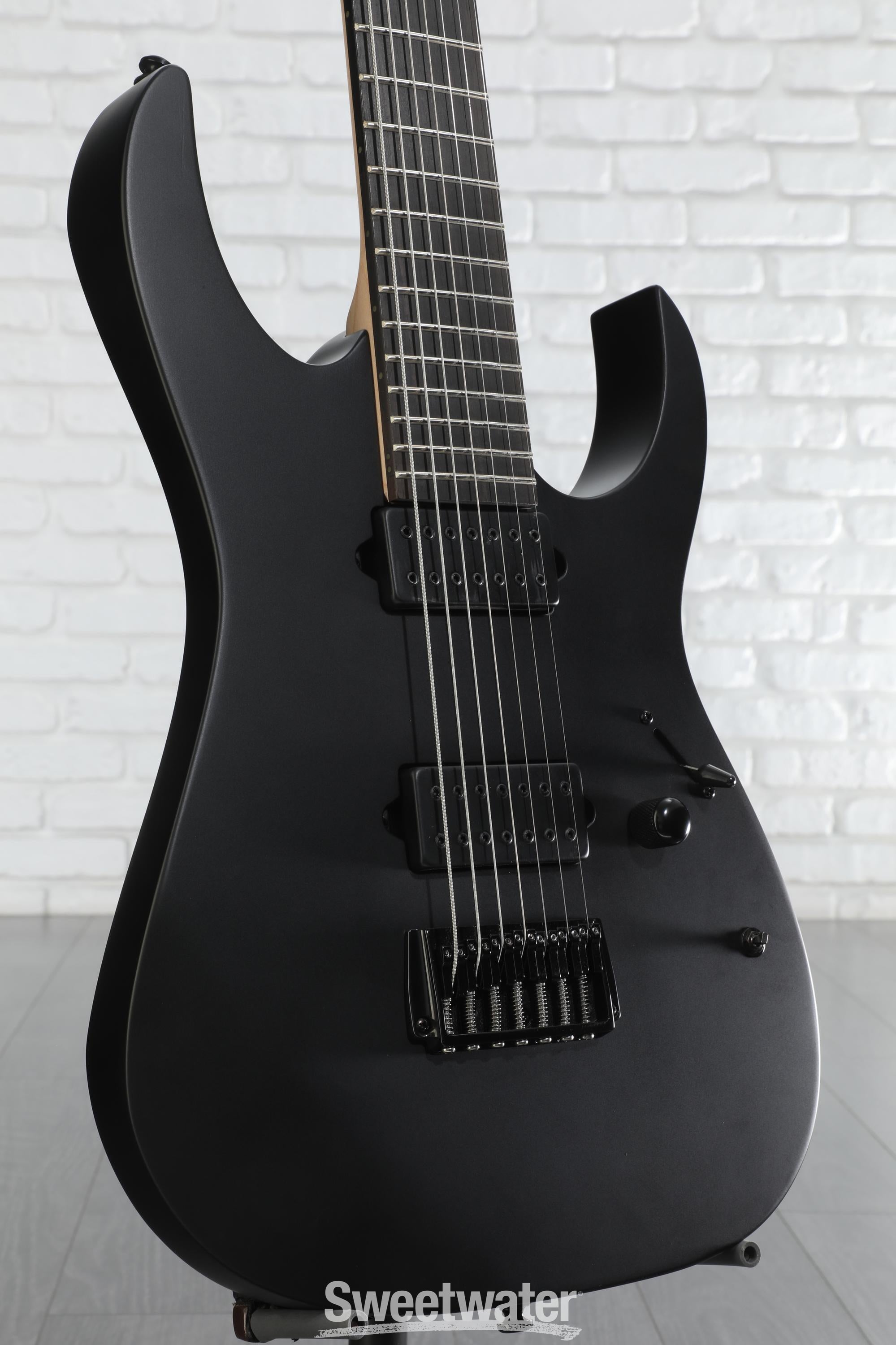 ギター Ibanez Iron Label RGIXL7 Black Flat Ibanez Iron Label RGIXL7 - Black Flat | Sweetwater