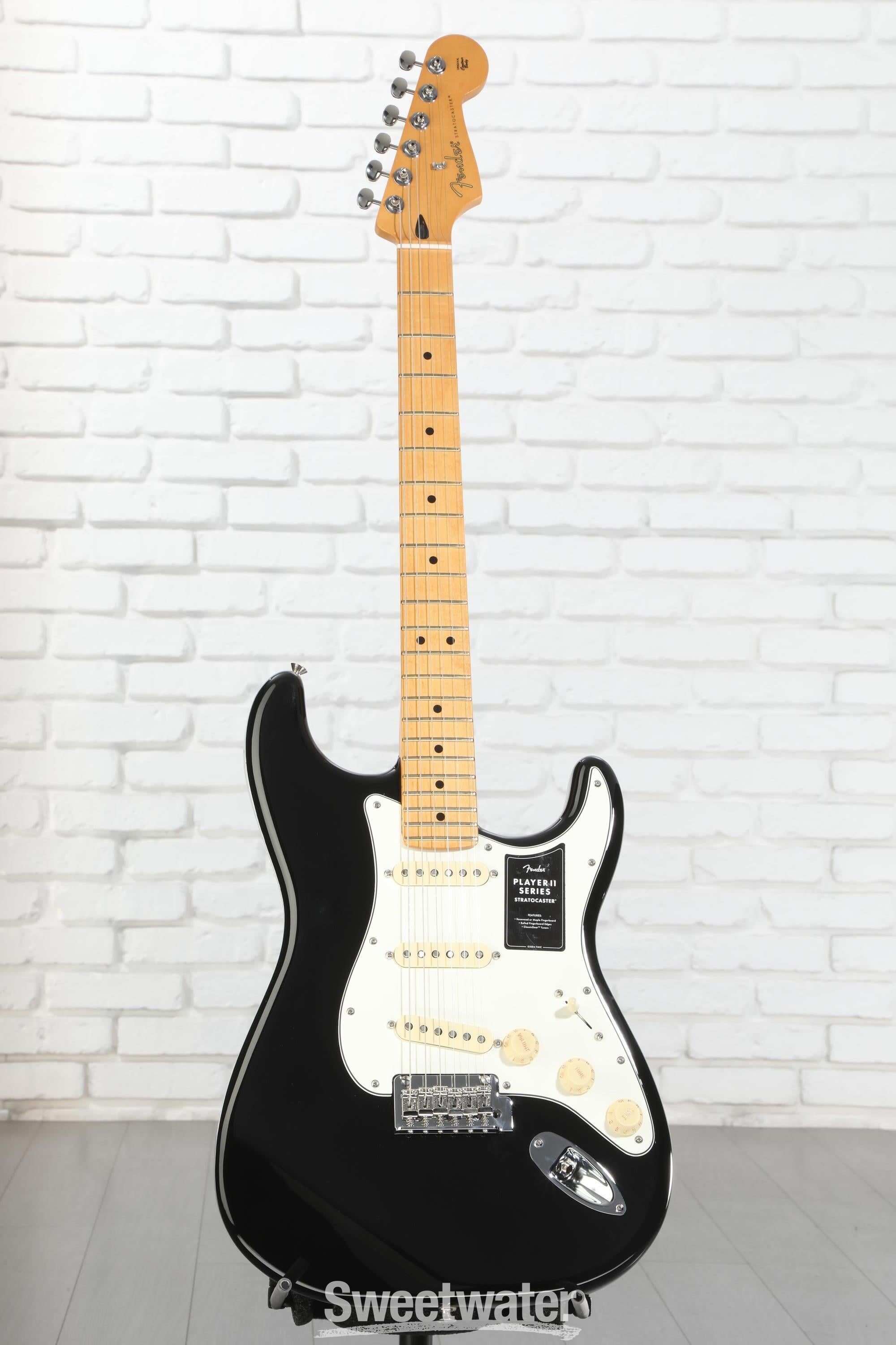 Fender Player II Stratocaster Electric Guitar - Black with