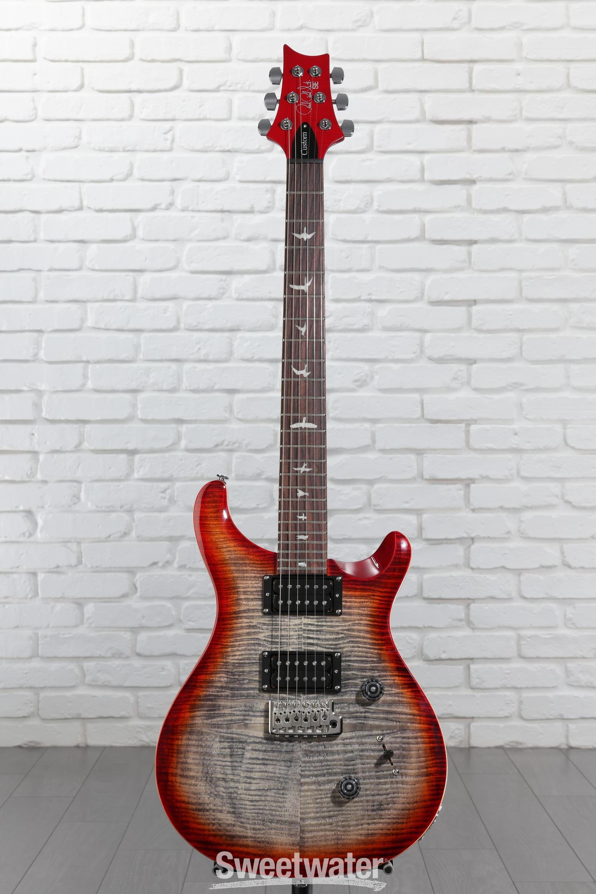 ギター mamePRS SE Custom24 Chacoal Burst PRS SE Custom 24 - Charcoal Cherry Burst – Round Hill Music Co